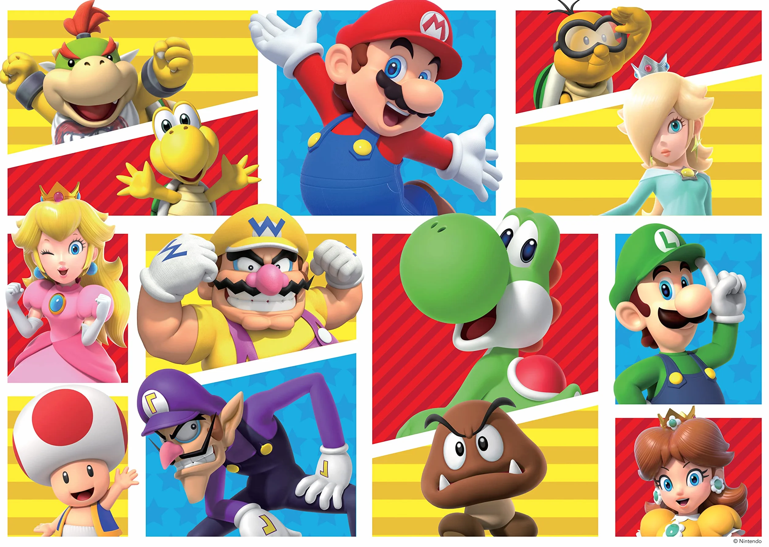 Puzzle dla dzieci 2D: Super Mario Giant 125 elementów