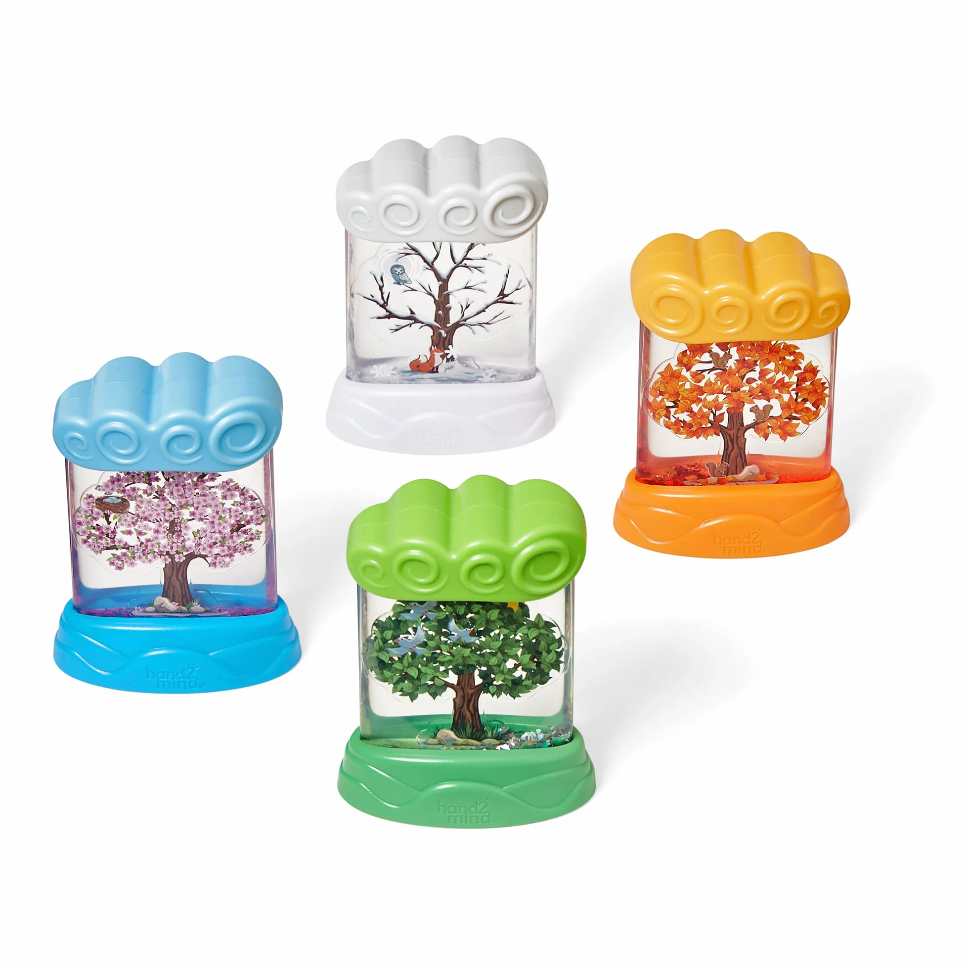 Learning Resources Tubki Sensoryczne z Porami Roku, Antystresowe tubki sensoryczne, Nauka o pogodzie dla dzieci, Narzędzia do łagodzenia lęku, Zabawki łagodzące stres, Pomoce do kącika wyciszenia, 3+
