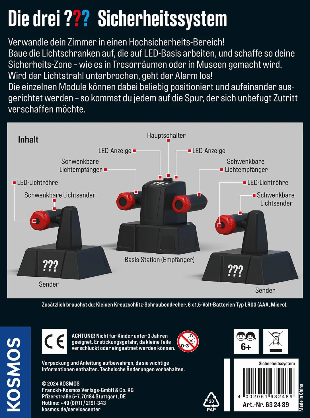 Die drei ??? - Sicherheitssystem: Detektiv-Set