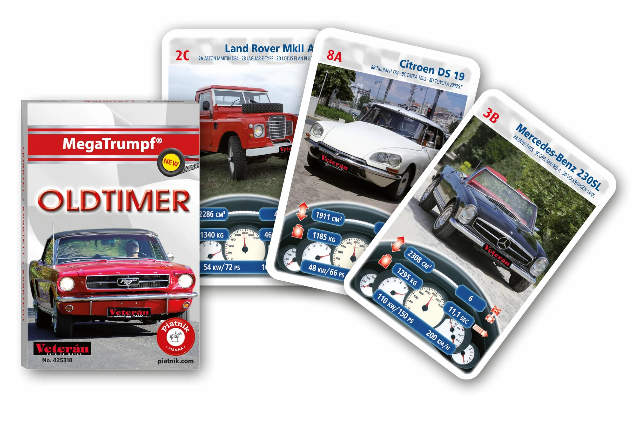 Piatnik Mega Trumpf - Oldtimer Quartet Game