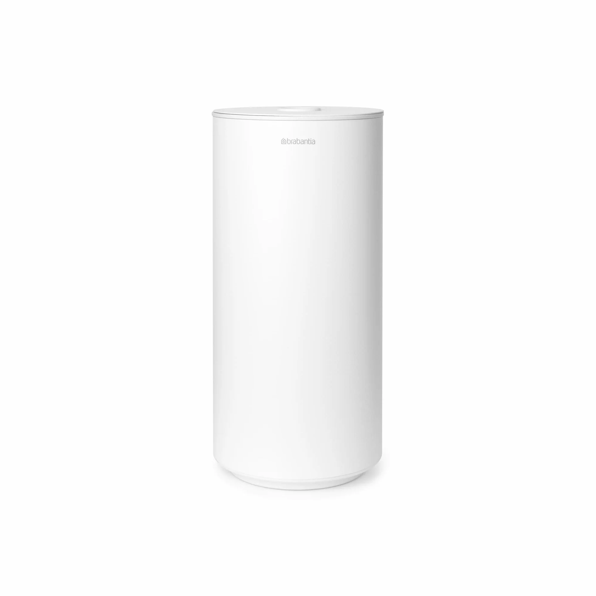 Brabantia - Mindset Dozownik na Papier Toaletowy - Miejsce Na 2 Zapasowe Rolki - Pasuje do Wszystkich Regularnych Rozmiarów Rolek - System Smart Lift - Fresh White - 30 x 15.1 x 13.7 cm