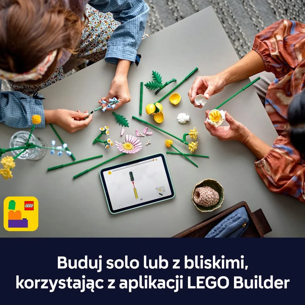LEGO Mały słoneczny bukiet 10347 zestaw konstrukcyjny dla 9-latka sztuczne kwiaty dekoracja