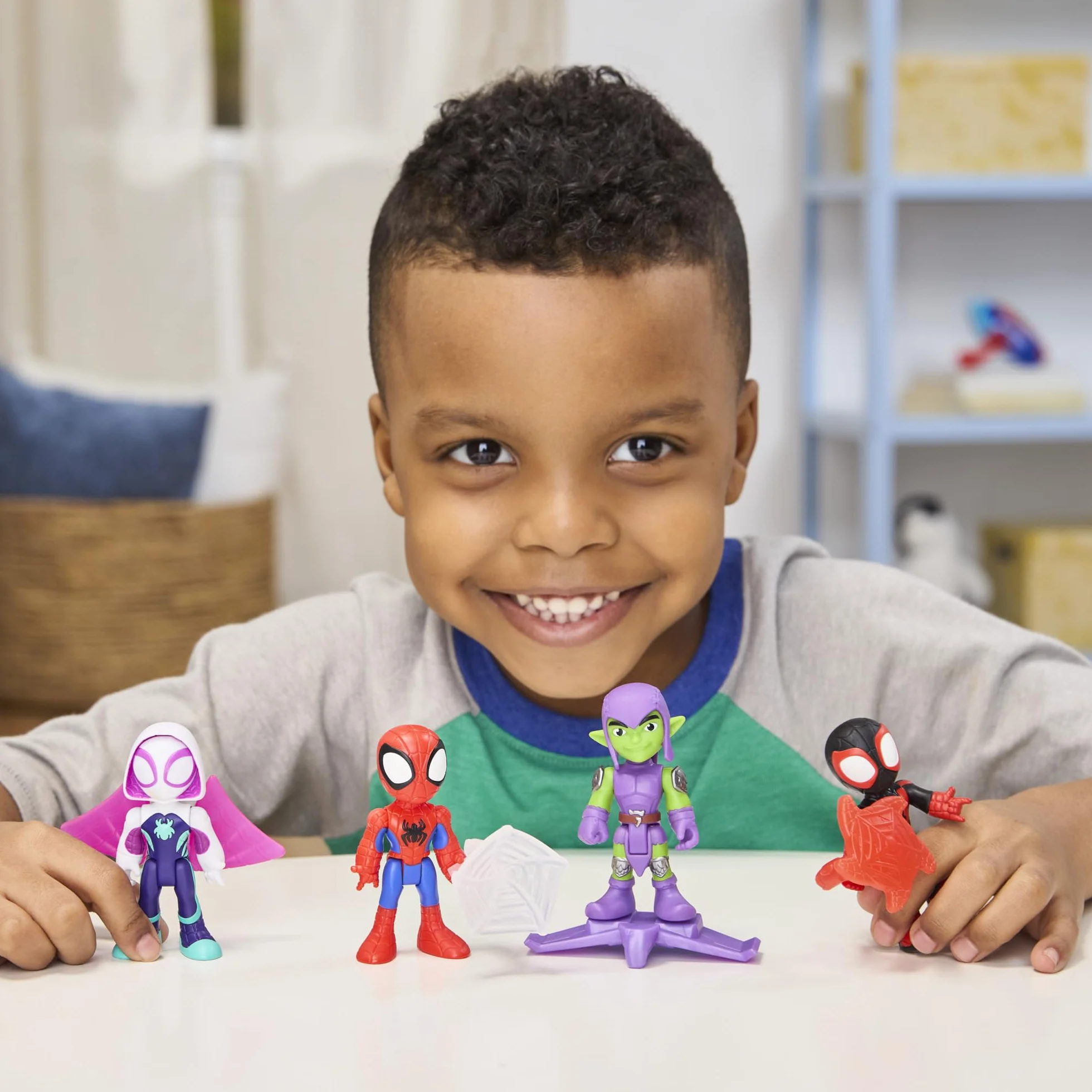Marvel Zestaw Przygody z pajęczymi sieciami Spidey i super-kumple figurki Spider-Mana