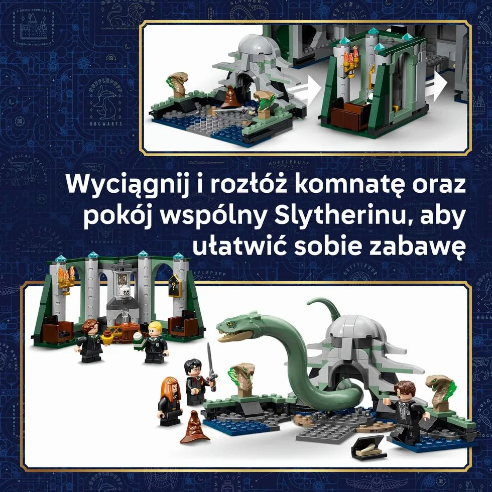 LEGO Harry Potter Zamek Hogwart: Wschodnie skrzydło, zabawka z filmu, zestaw konstrukcyjny dla dziecka, dekoracja do pokoju, pomysł na prezent dla chłopca lub dziewczynki od 10 lat 76473
