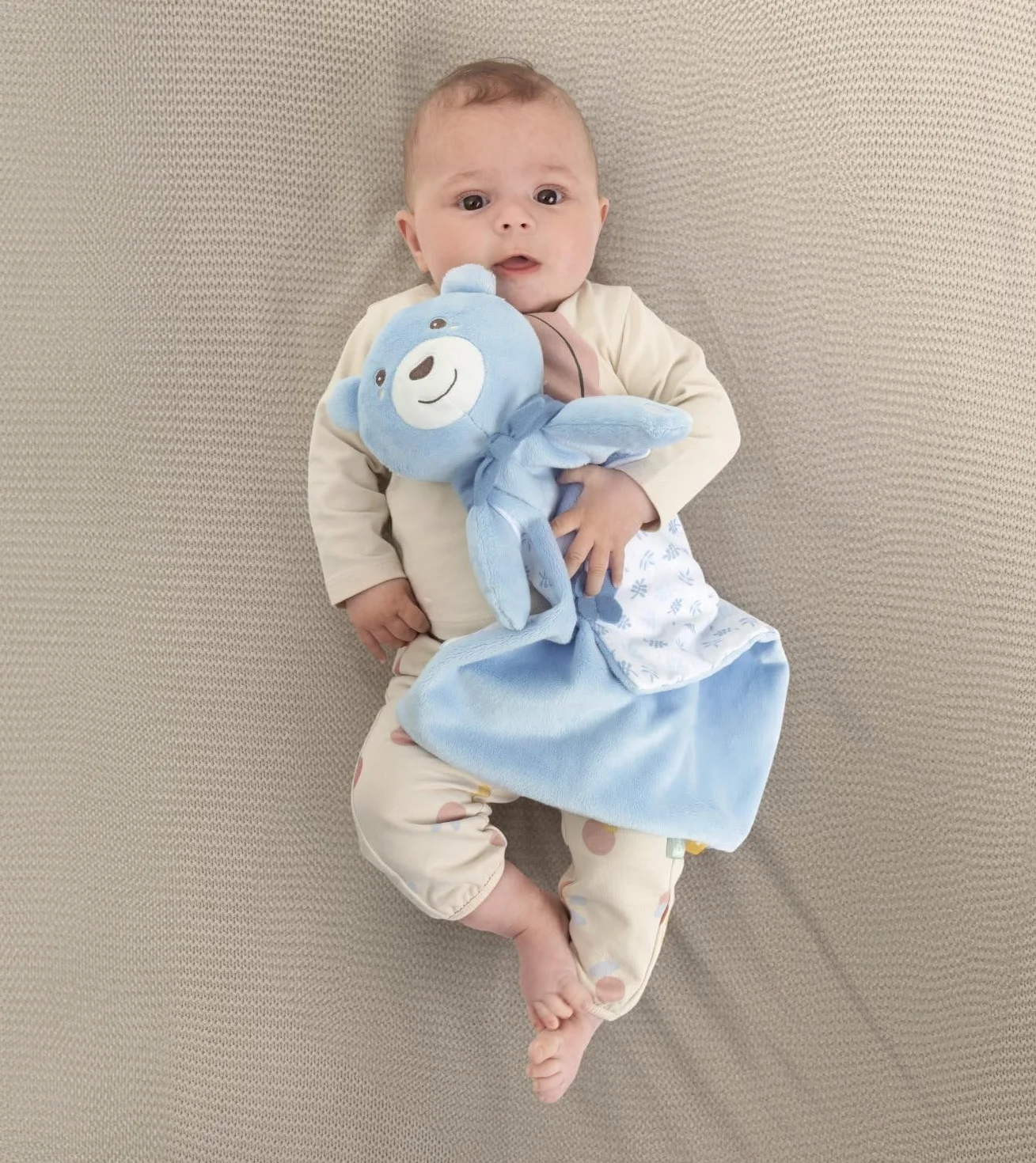 Chicco Gra Maxi Doudou, pluszowa zabawka z miękkiego aksamitu w kształcie misia, z muzyką klasyczną i New Age, pluszowa zabawka dla niemowląt, miękka do przytulania, zabawka dla dzieci w wieku 0+