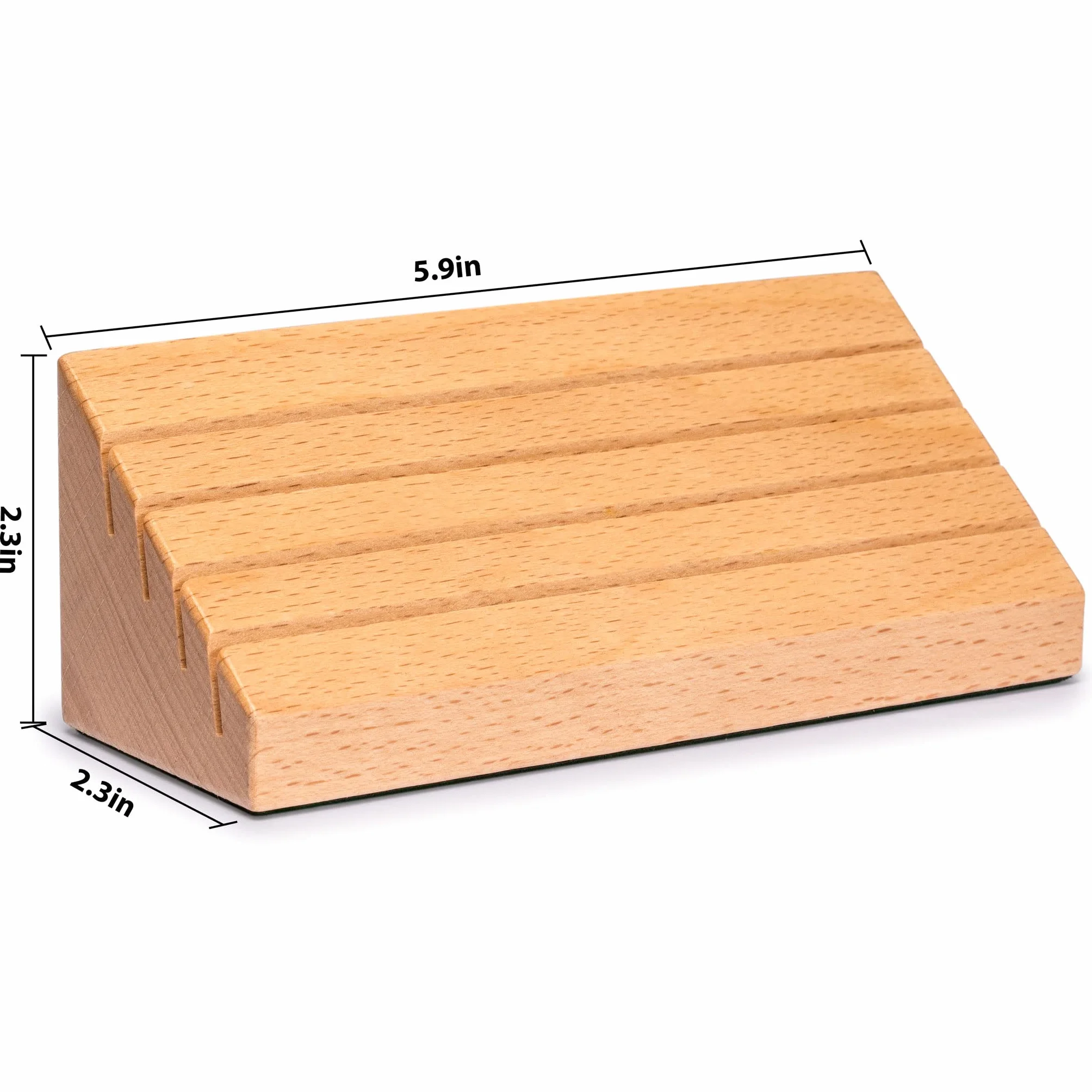 Yellow Mountain Imports Standardowe Uchwyty/Ramki na Karty do Gry z Drewna Bukowego - Zestaw 2 sztuk Organizery Kart