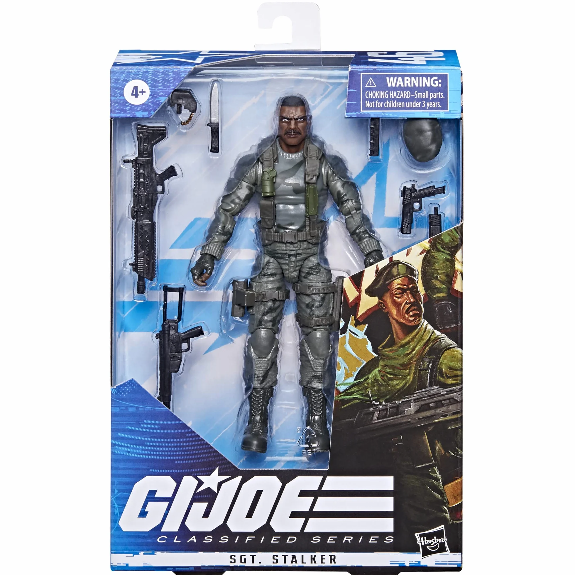 G.I. Joe Seria sklasyfikowana Lonzo Stalker Wilkinson Figurka 46 kolekcjonerska zabawka, wiele akcesoriów 15-centymetrowa skala, niestandardowy pakiet sztuka wielokolorowa F4024