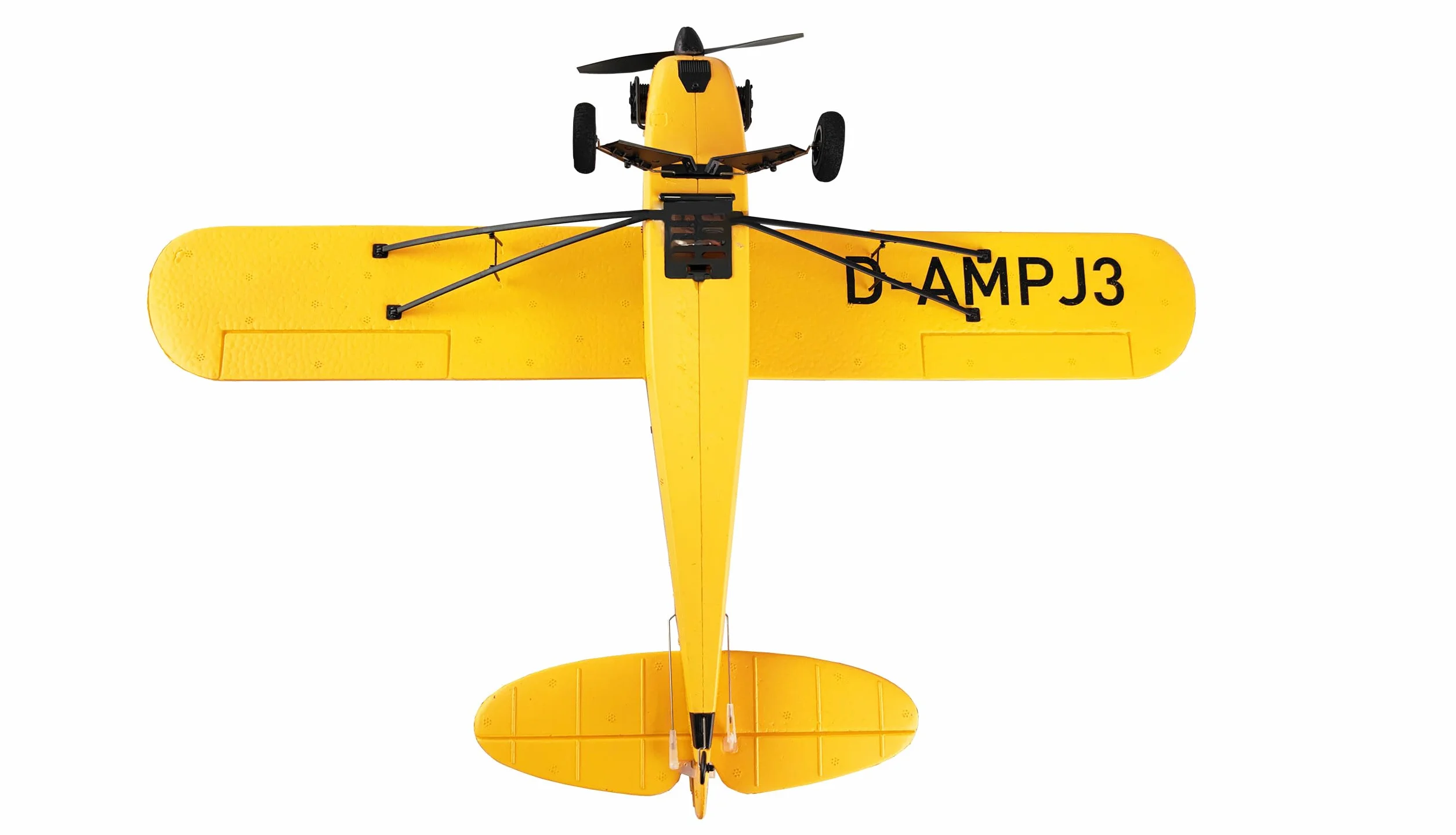 Amewi 24107 Piper J-3 Cup czerwony/biały, samolot RC, zdalnie sterowany, 3-kanałowy RTF, żyroskop, tryb 2