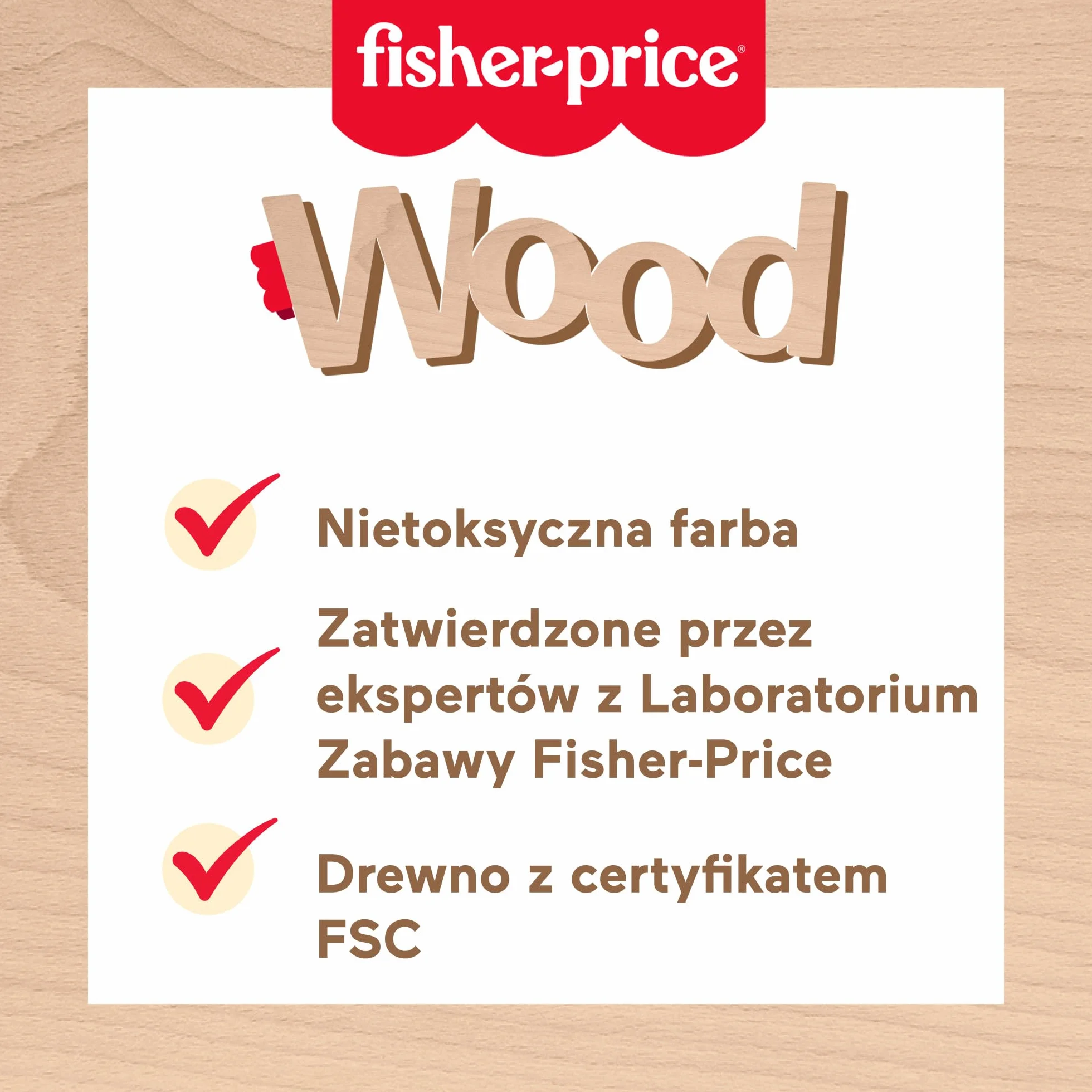 Fisher-Price Domowe biuro malucha Zestaw drewnianych zabawek z 9 elementami, w tym zabawka laptop i zabawka komórka do zabawy w naśladowanie dla dzieci od 3 roku życia, HXV11