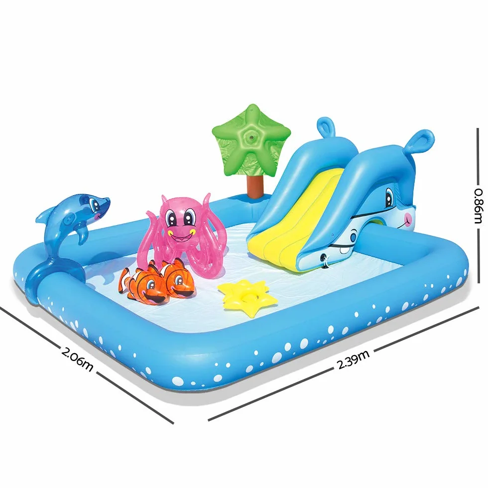 Bestway Fantastic Aquarium Play Pool Basen Dmuchany, 239 x 206 x 86 cm