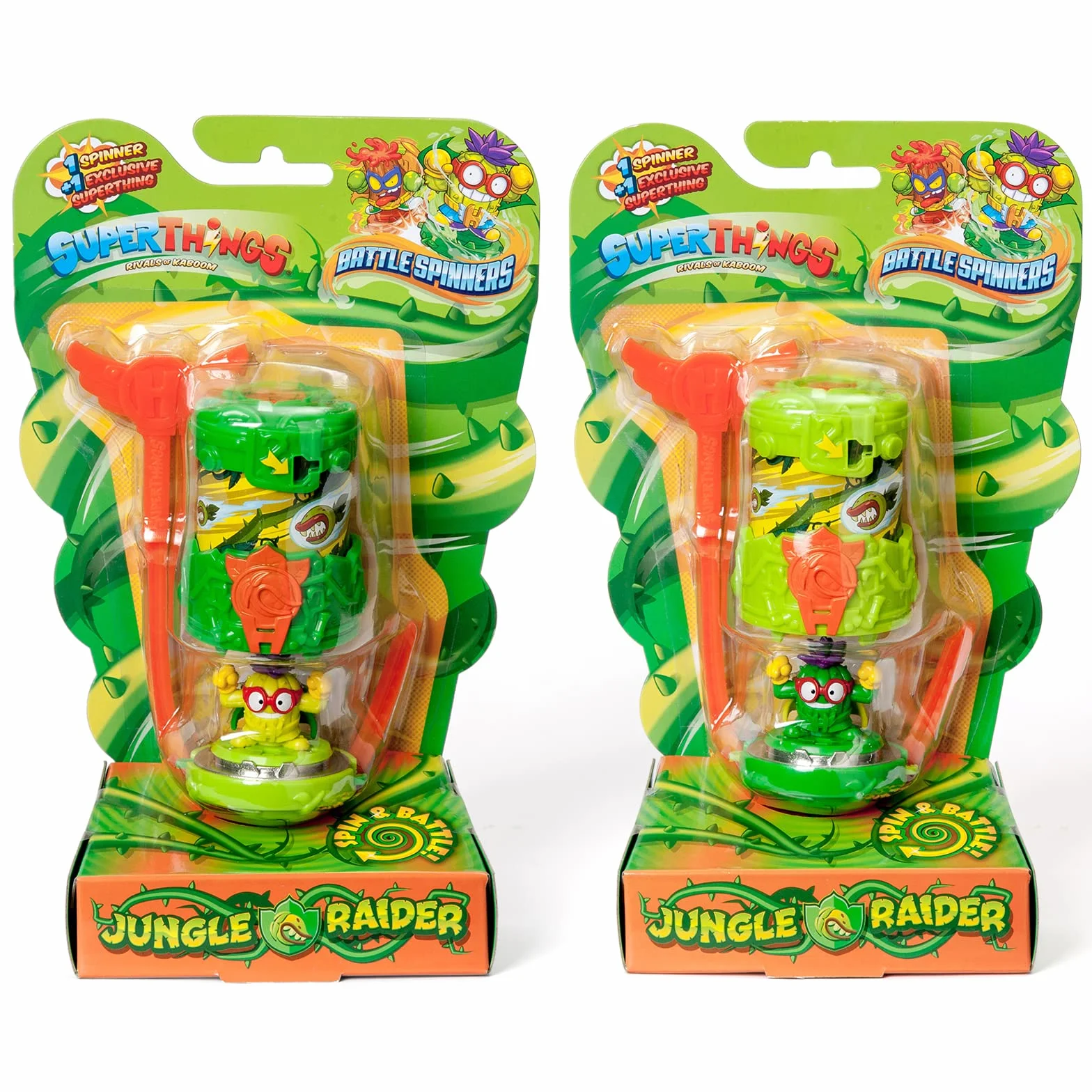 SUPERTHINGS RIVALS OF KABOOM Battle Spinners Jungle Raider 1 Spinner 1 SuperThing Exclusive