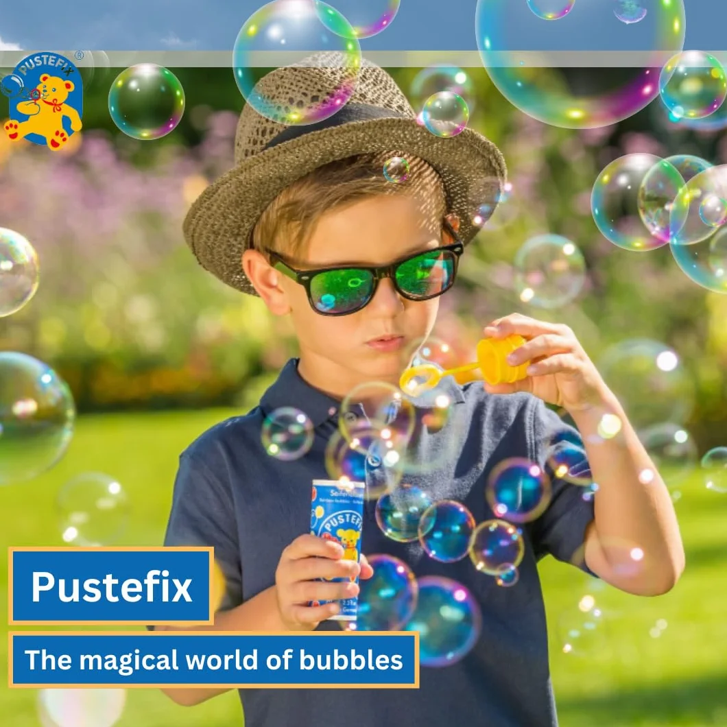 PUSTEFIX - 420869745 kanister do uzupełniania baniek mydlanych o pojemności 2,5 litra, płyn do zabawy z bąbelkami dla dzieci i dorosłych