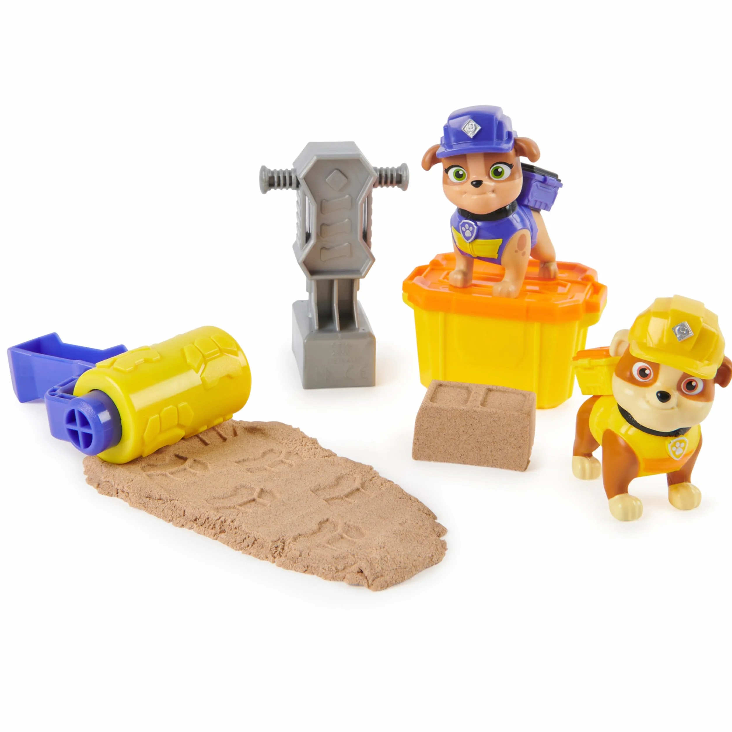Ruben & Company - PAKIET 2 FIGURINES RUBEN & MIX + AKCESORIA - Figurka kolekcjonerska - Figurka Pat Patrol i Magiczny Piasek Kinetic Sand - Zabawka Pat Patrol - Zabawka dla dzieci od 3 lat