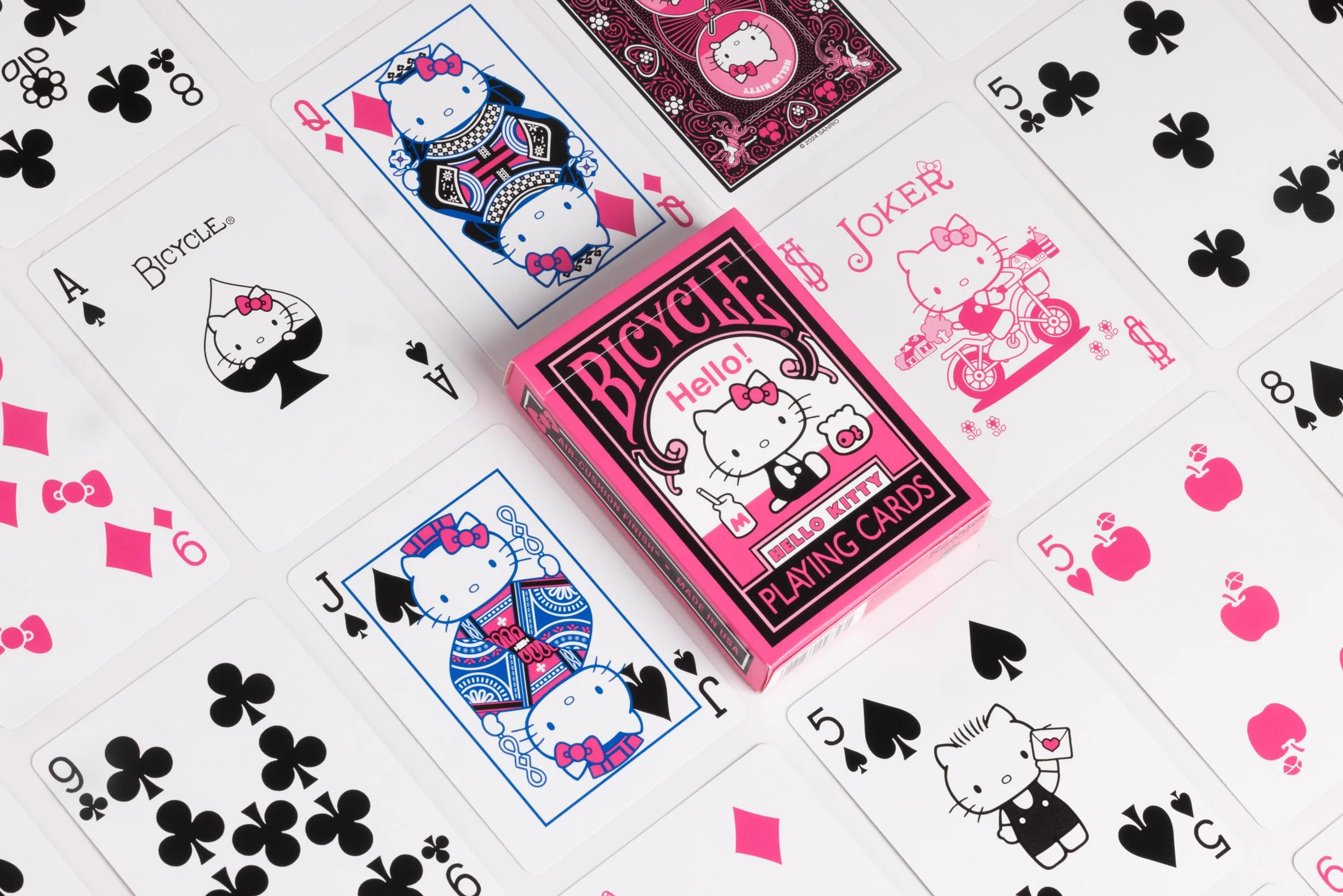 Bicycle Hello Kitty - Black and Pink (Designer Spielkarten, Poker, Skat...)