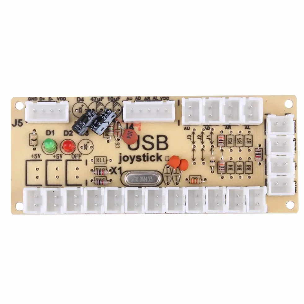 Joystick do kontrolera PC, gra zręcznościowa z zerowym opóźnieniem Zestawy DIY Części Joystick 10-przyciskowy Koder USB do komputera MAME Stwórz własną maszynę do gier zręcznościowych