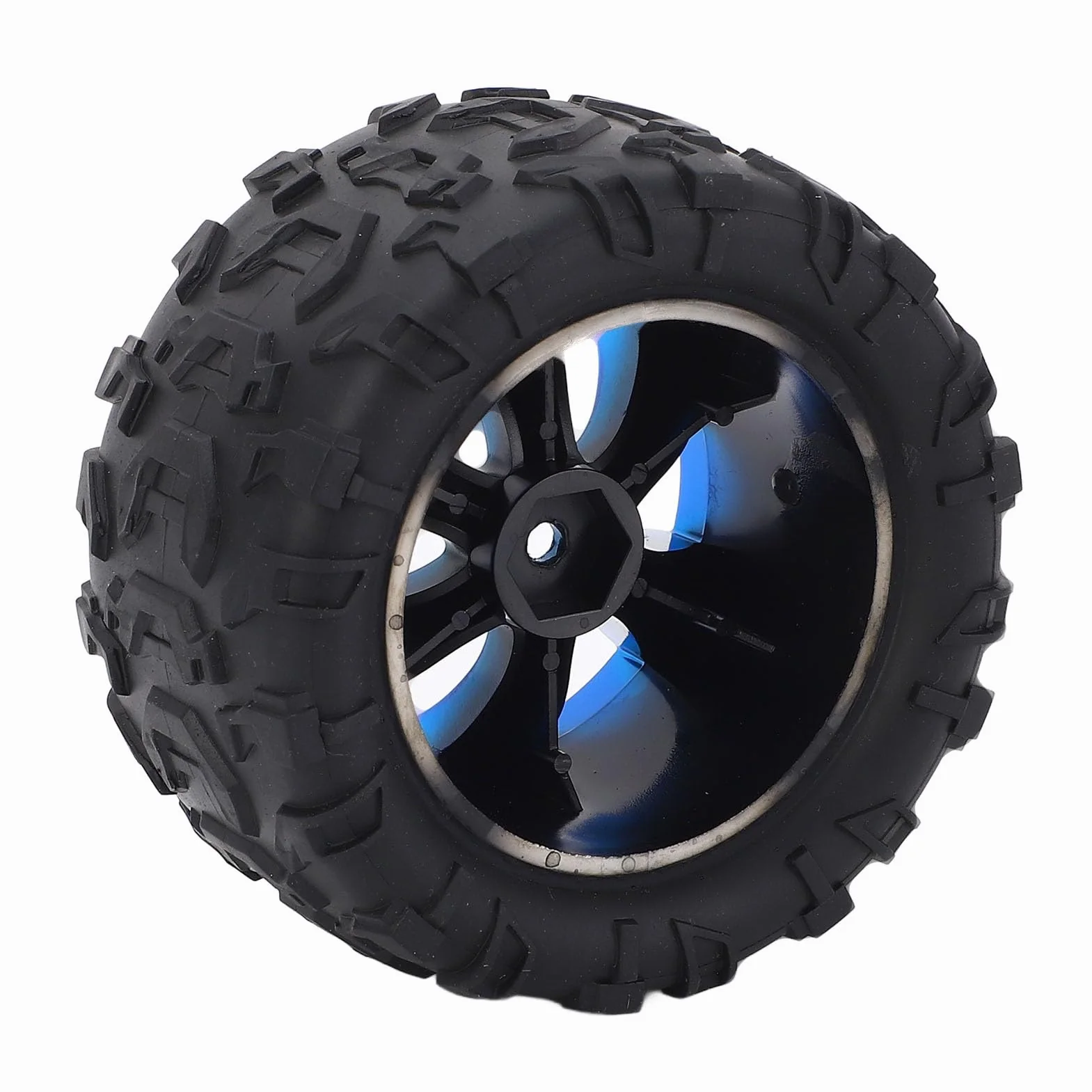 2PCS RC Koło Opony, Gumowe Opony Oponowe Plastikowe Piasty kół Odporne na Zamiennik Opony dla 1:12 RC Car 144018 3000