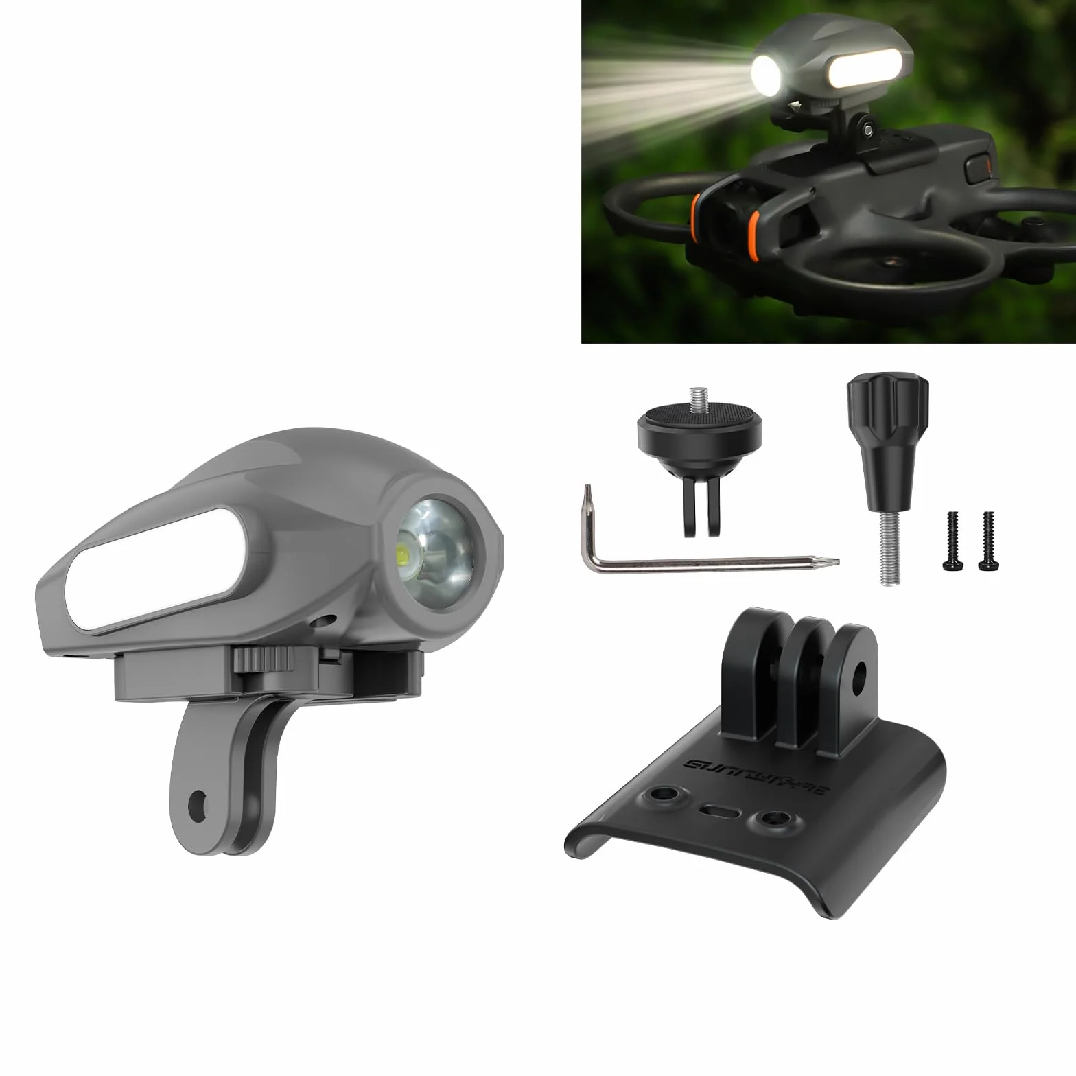 Mocowanie światła stroboskopowego dla DJI Avata 2 dron Adapter do kamery Insta360 GO