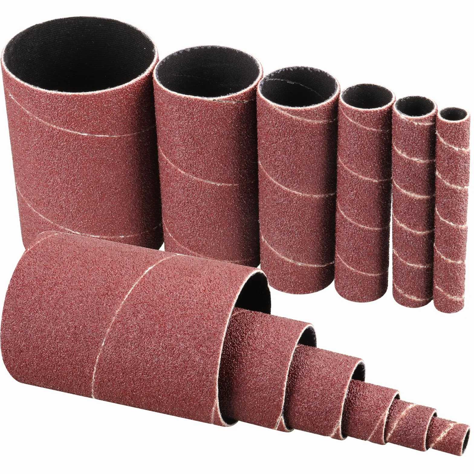 12 sztuk tulejek szlifierskich 114 mm do szlifowania mimośrodowego, ziarnistość 60, 2 x Ø 13-19-25-38-51-76 mm