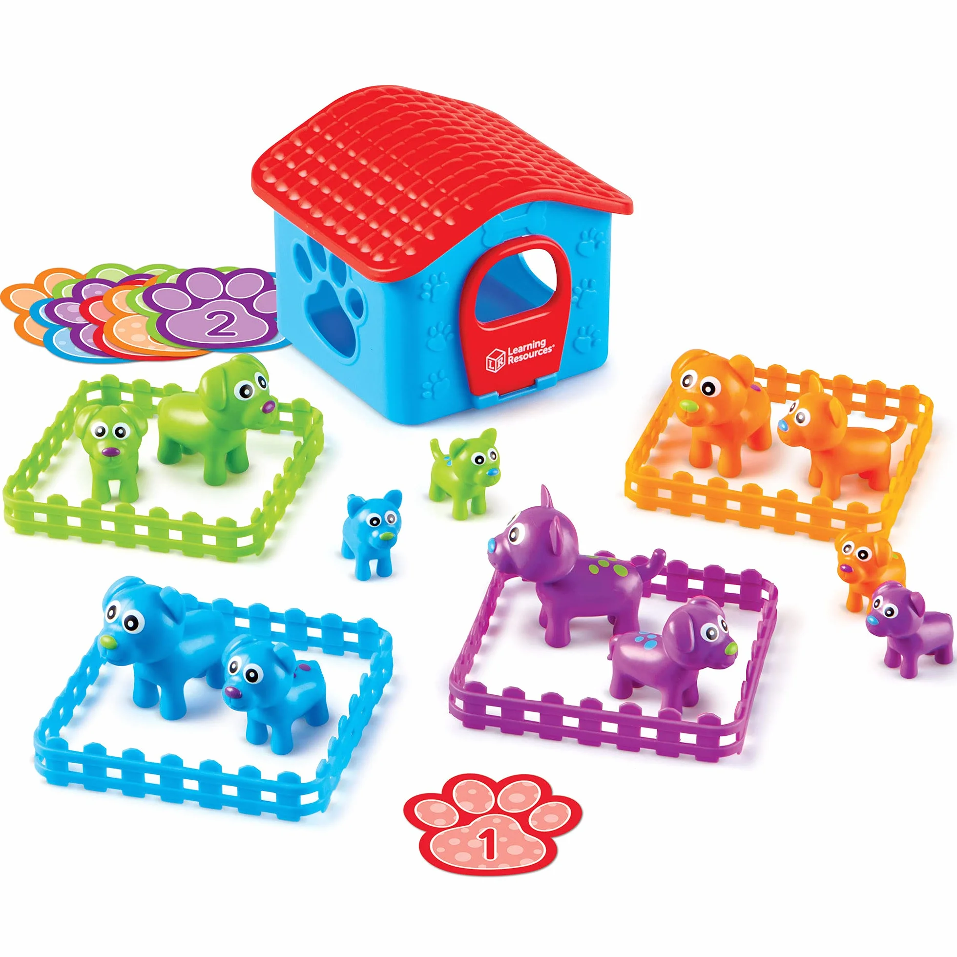 Learning Resources Sort-'Em-Up Pups! 28-Kawałek Zestaw