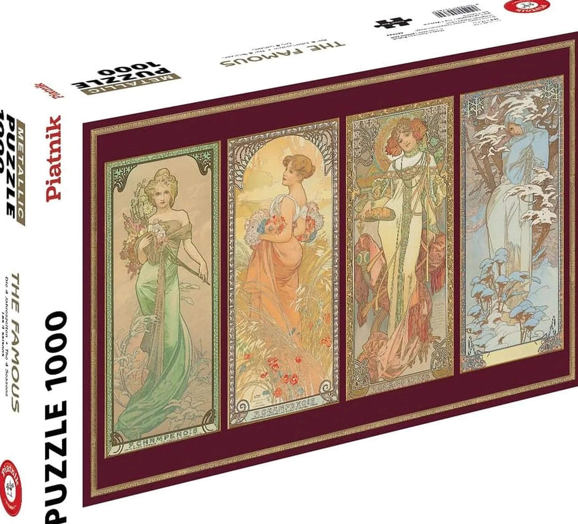 Mucha metallique 4 saisons: 1000 PIECES METALLIQUES