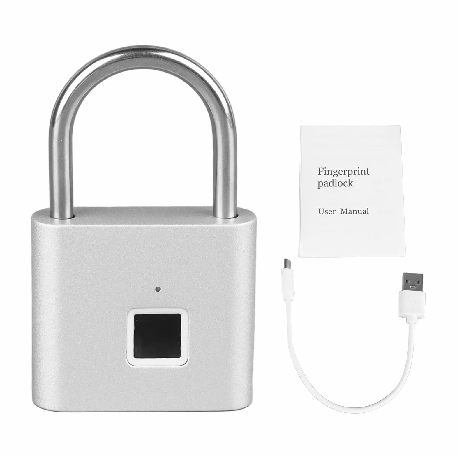 Inteligentna Kłódka z Czytnikiem Linii Papilarnych - USB Akumulator Bezkluczowy Wodoodporny Biometryczny Zamek Elektroniczny z Wieloma Opcjami Odblokowania i Projektem
