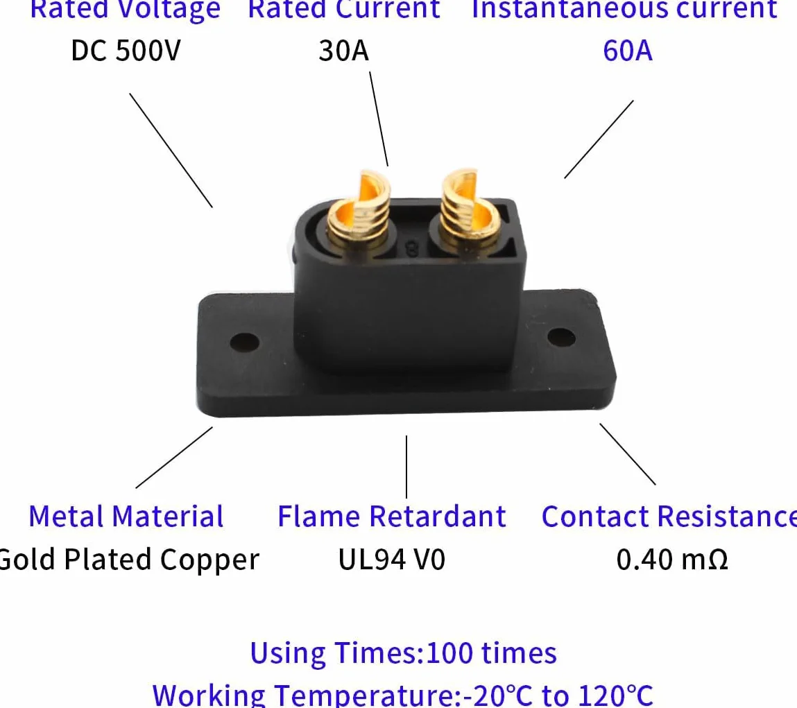 RUNCCI-YUN 10 par XT90E-M XT90h XT90H złącze męskie typu Bullet Connector wtyk kablowy z gumową nasadką, śruby zabezpieczone przed wodą do akumulatora Lipo XT90