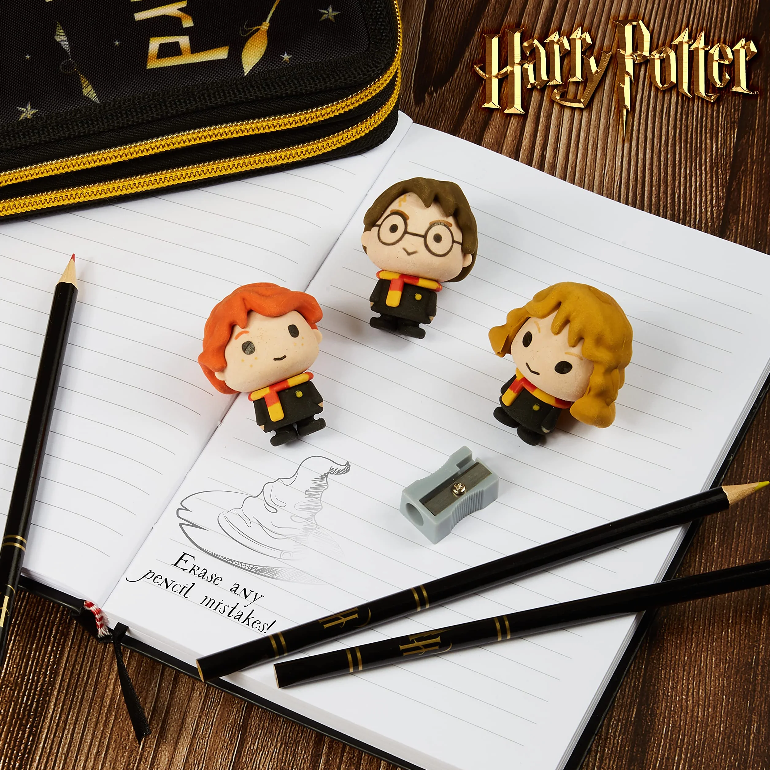 Harry Potter gumki do zmazywania figurki 3 sztuki