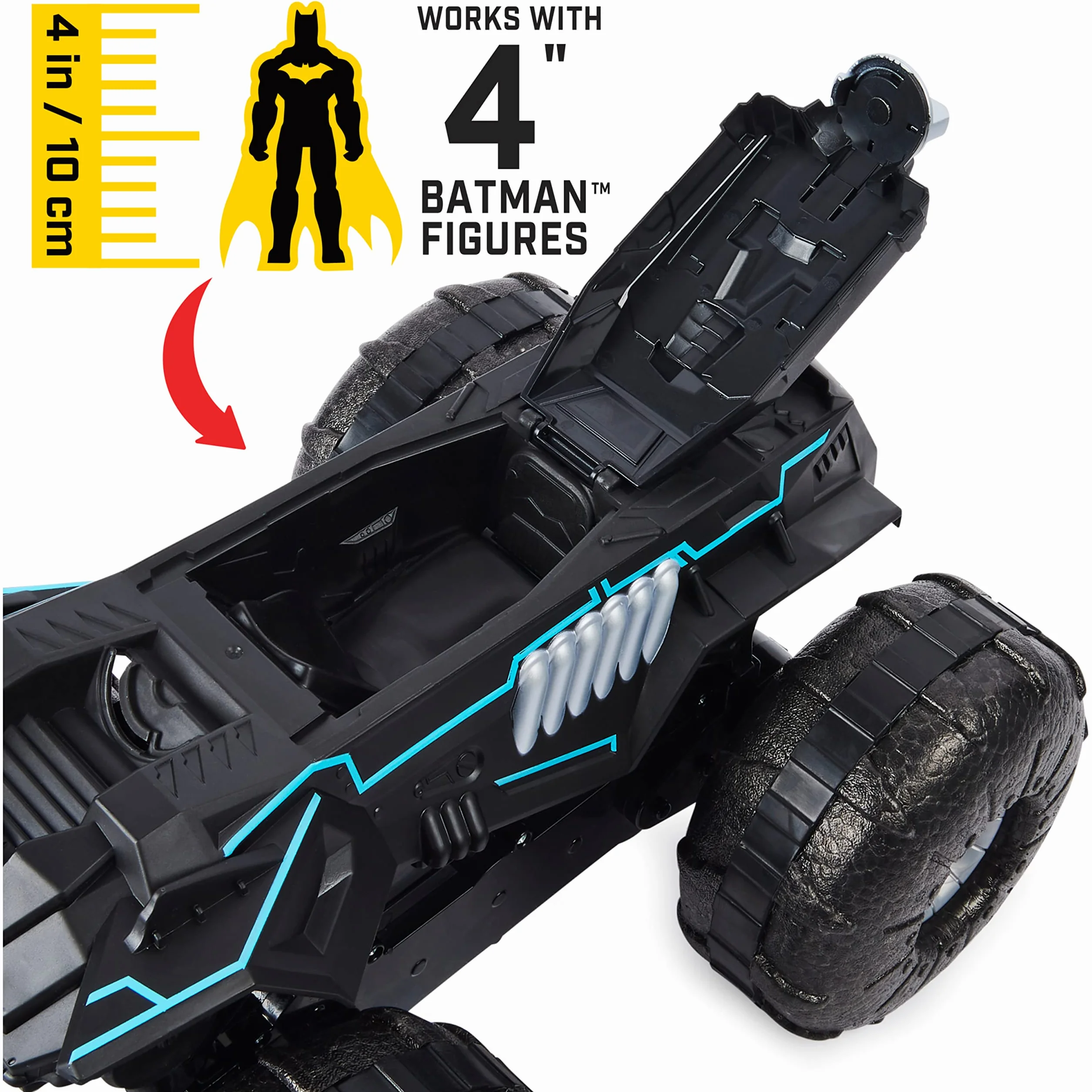 DC Batman All-Terrain Batmobile zdalnie sterowany pojazd amfibii 10 cm