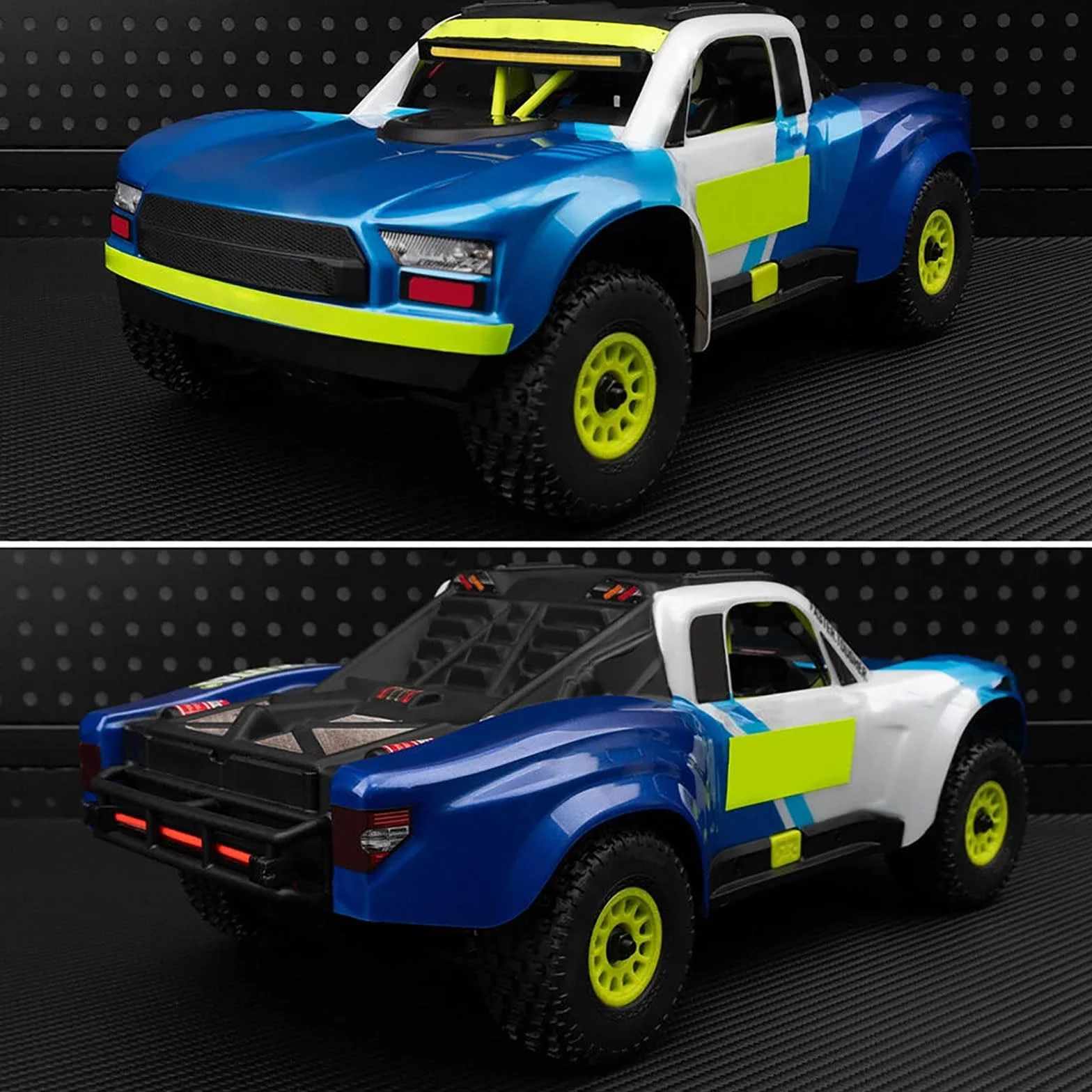 1/14 RC wyścigi samochodowe przednie i tylne światła zestawy lamp do ARRMA 1/14 Mojave GROM RC części do ulepszenia samochodu
