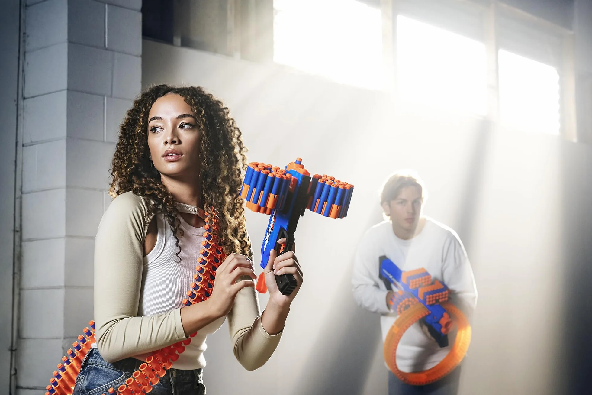 XSHOT Insanity Manic Blaster Dual Pack by ZURU with 48 Darts, Air Pocket Technology Darts and Dart Storage, Outdoor Toy for Boys and Girls, Teens and Adults