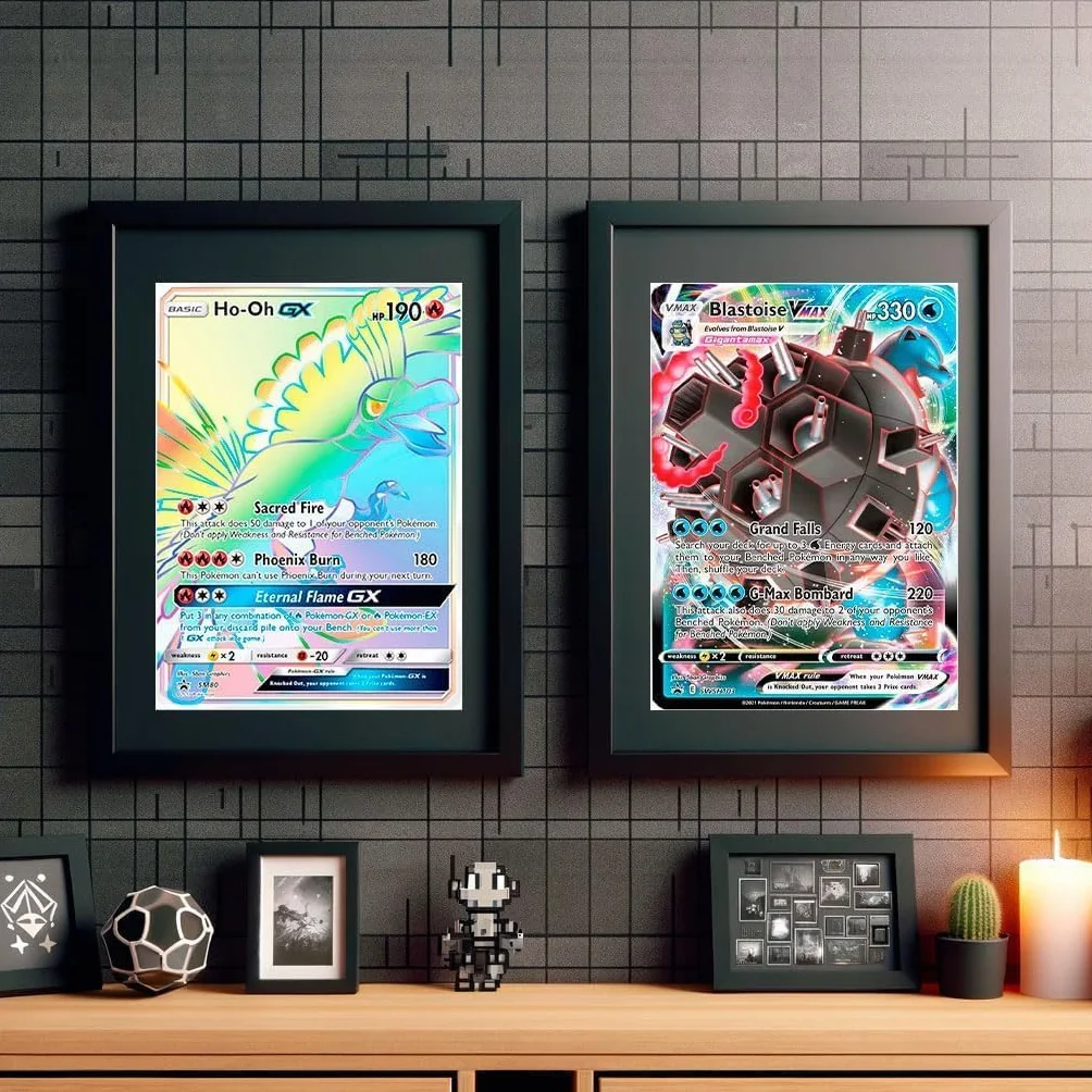 Pokemon Jumbo 2-pak, karty Pokemon Jumbo XXL, 2 sztuki Giant GX VMAX Mega V, karty Pokémon True, oficjalne karty Pokémon w języku angielskim.