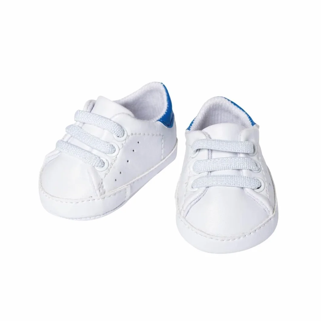 Heless 145 - Sneakersy dla lalek, białe, rozmiar 38 - 45 cm, modne obuwie do noszenia na co dzień dla lalek