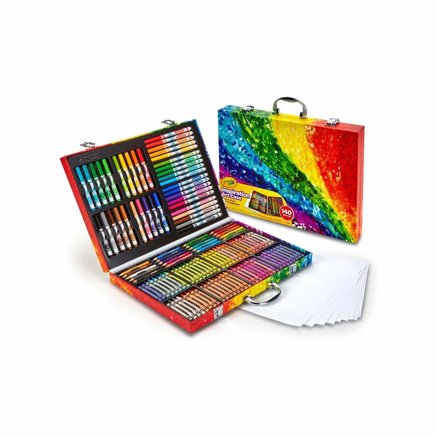 CRAYOLA Arcoiris teczka artystyczna 140 sztuk