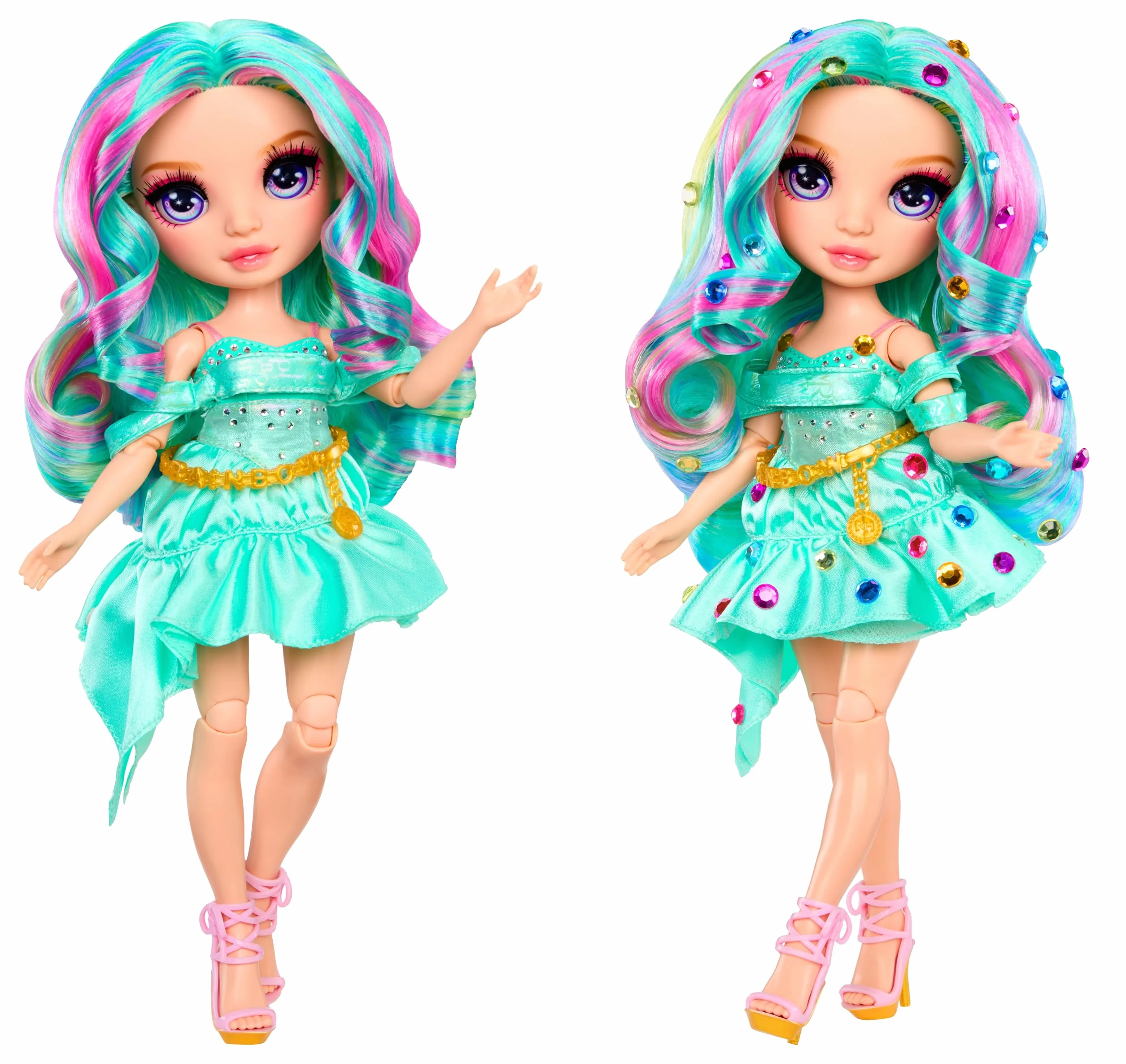 Rainbow High Be Dazzling Celine Turquoise 28 cm Lalka z Narzędziem do Ozdabiania