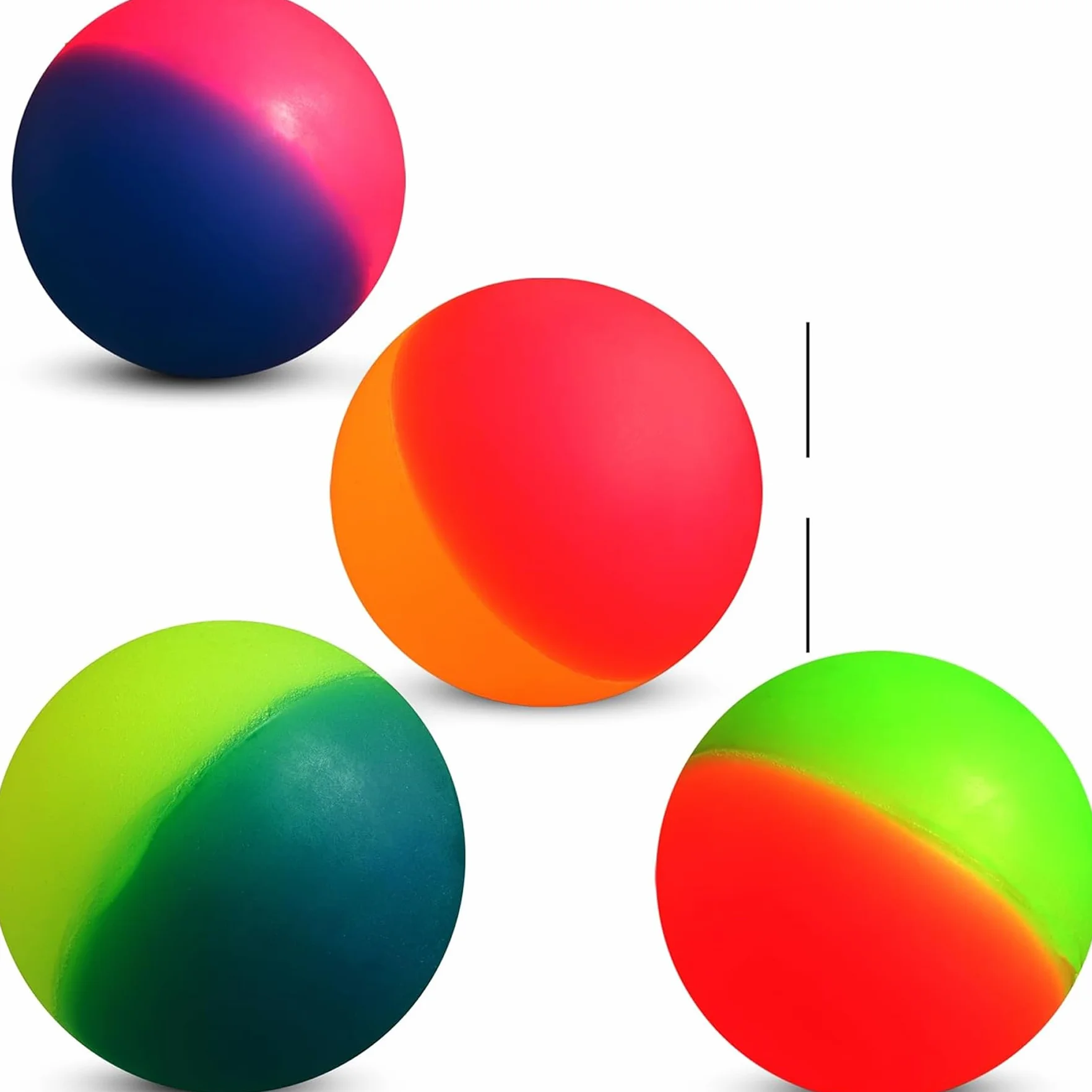 Bedwina Jumbo Super Bouncy Balls - (opakowanie 12) 6 cm kulki dla dzieci w jaskrawych różnych kolorach na przyjęcie urodzinowe i nagrody karnawałowe zbiorcze