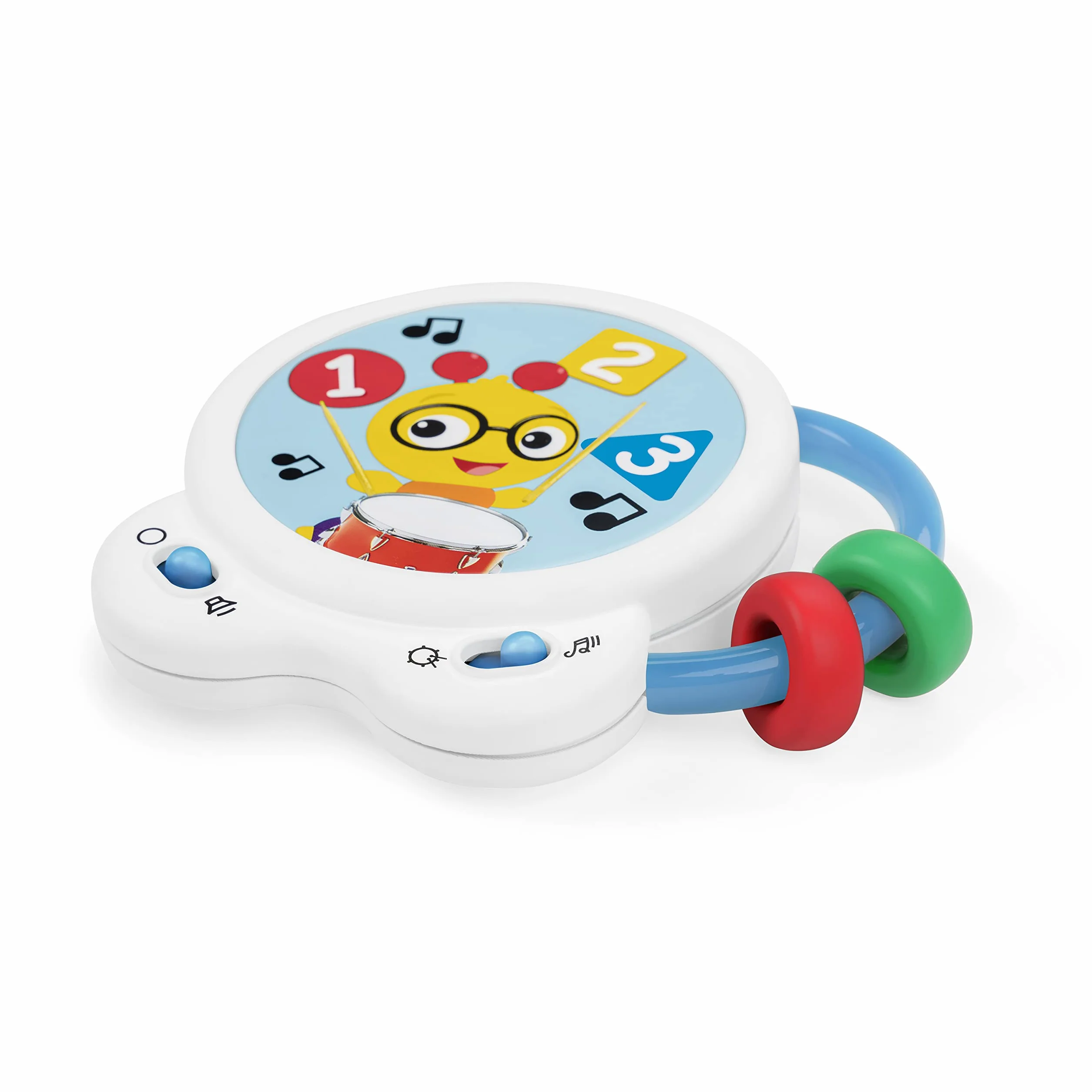 Baby Einstein Tiny Bęben muzyczny, zabawka, wiek 3+ miesięcy, Bead Chaser