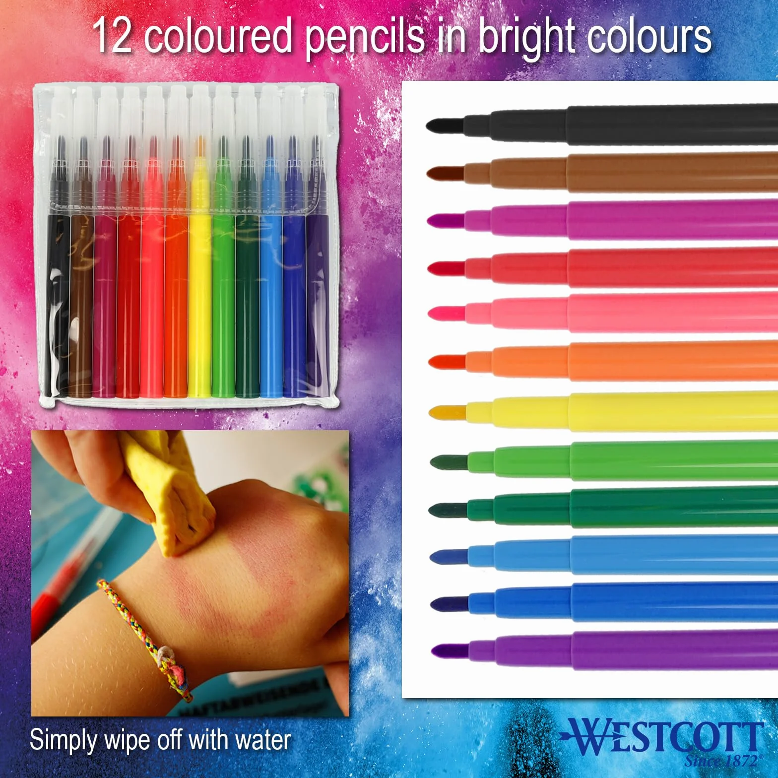 Westcott E-16800 00 Zestaw Pisaków, Zielony, 12 Sztuk