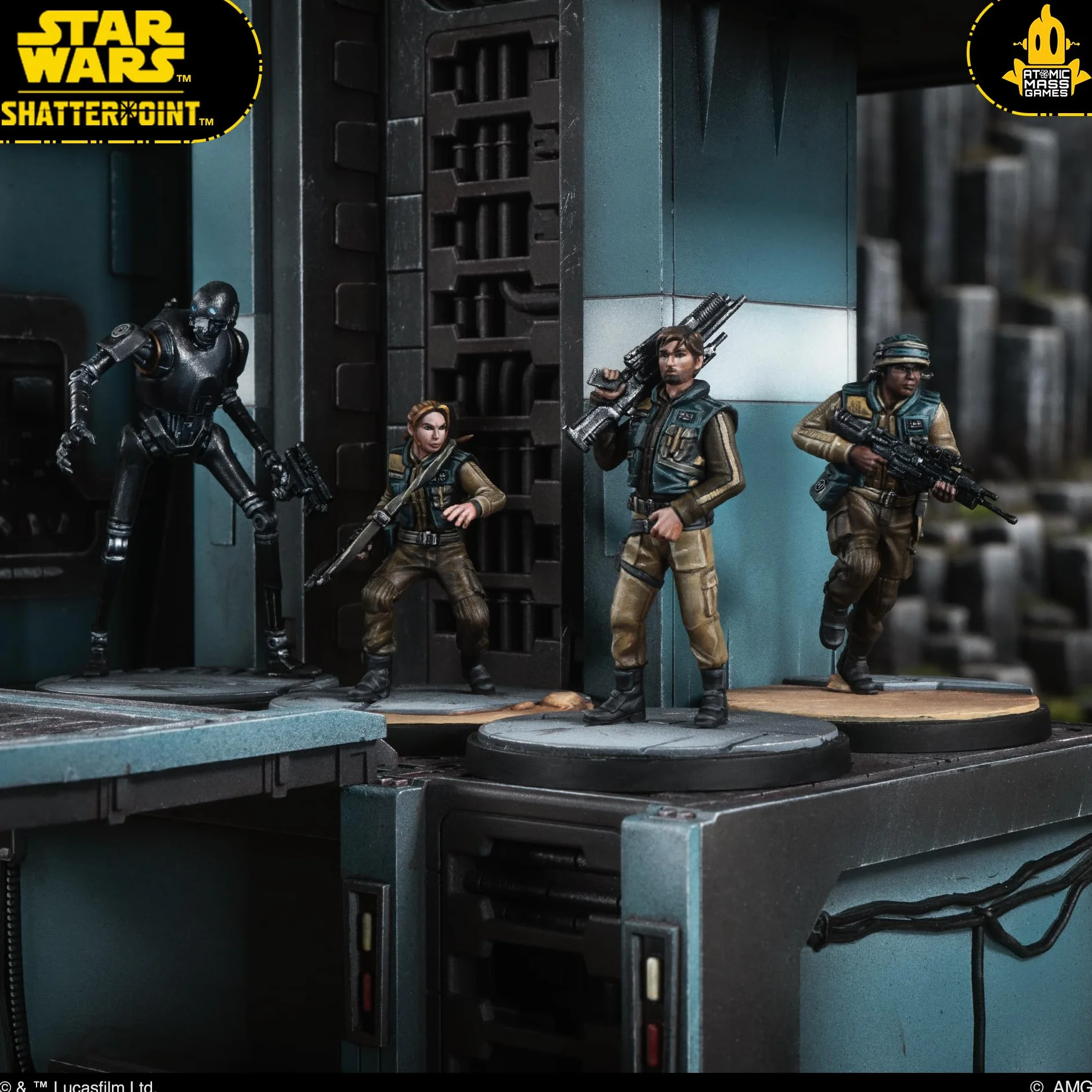 Atomic Mass Games | Star Wars Shatterpoint: All The Way Squad Pack | Gra miniaturowa | Wiek 14+ | 2 graczy | Czas gry ponad 90 minut