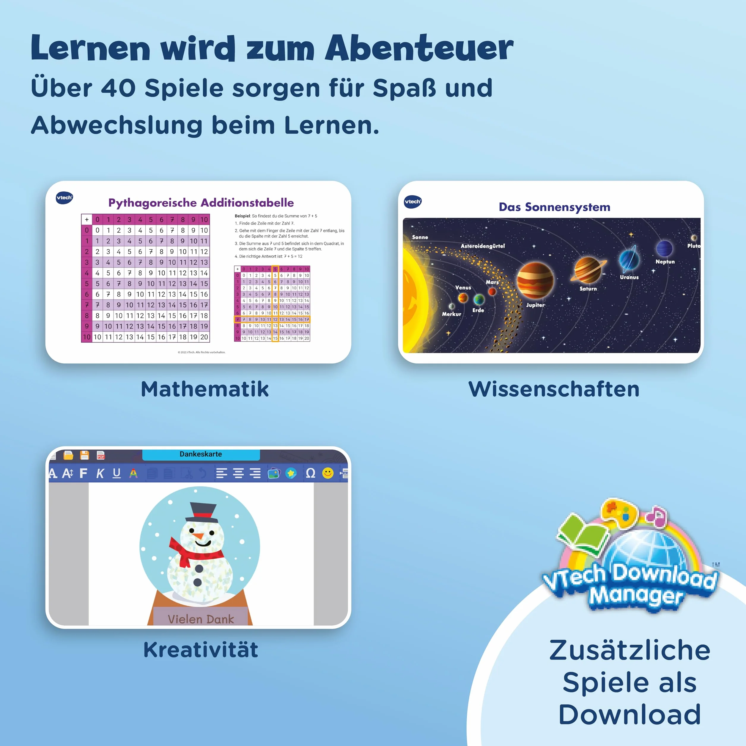 VTech Genio laptop edukacyjny XL różowy – komputer edukacyjny z dużym ekranem LCD o przekątnej 7" z dostępem do Internetu, programem tekstowym i wieloma treściami edukacyjnymi – dla dzieci w wieku