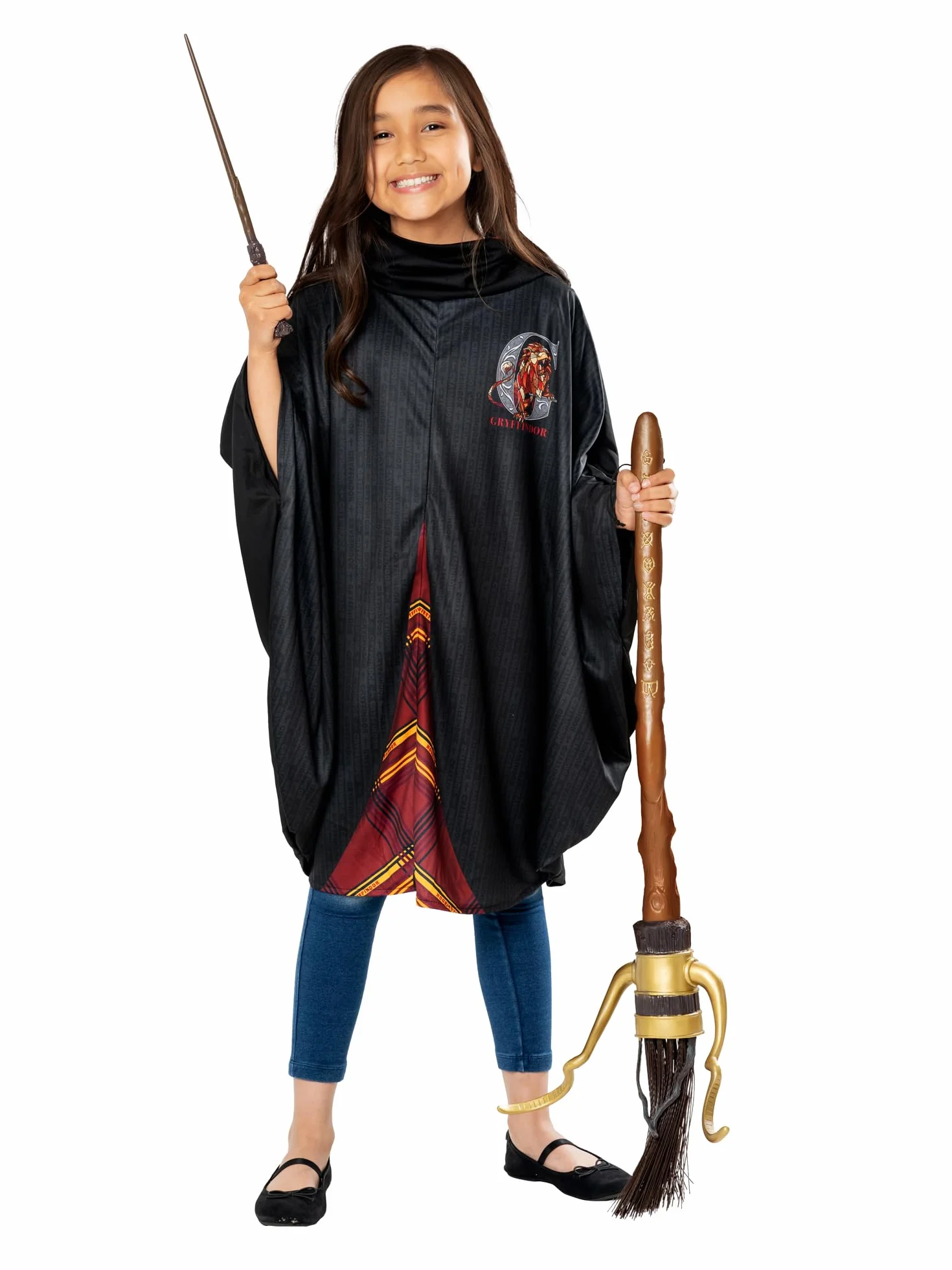 Rubie's Magiczna miotła, oficjalne akcesoria Harry'ego Pottera, Quidditch, Firebolt Broom, nieinteraktywne, tworzywo sztuczne