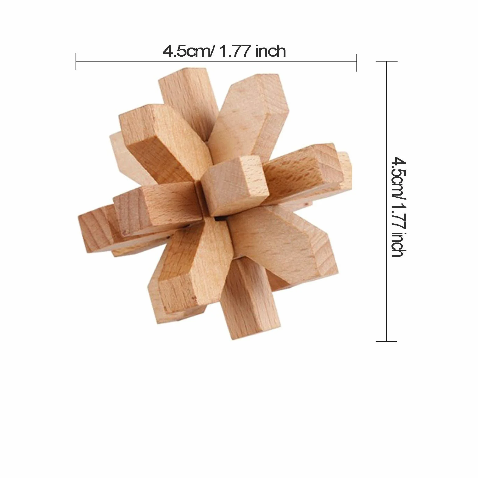 12 szt. Drewniane puzzle logiczne puzzle, IQ Games IQ Test Challenge Zabawka 3D zagnieżdżone puzzle gra rozplątująca dla dzieci nastolatków dorosłych