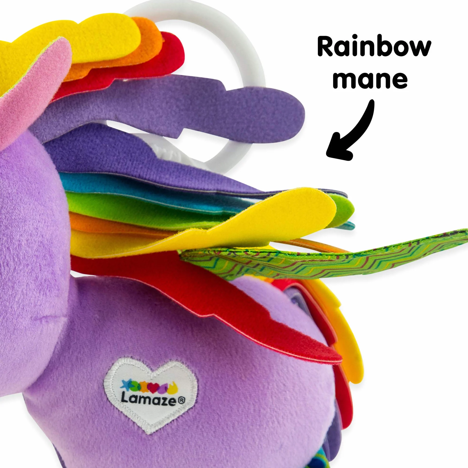 LAMAZE Тilly Twinklewings - Clip on Pram & Pushchair Newborn Baby Toy, Unicorn Toy, Sensory Toy for Babies Boys & Girls From 0-6 Months