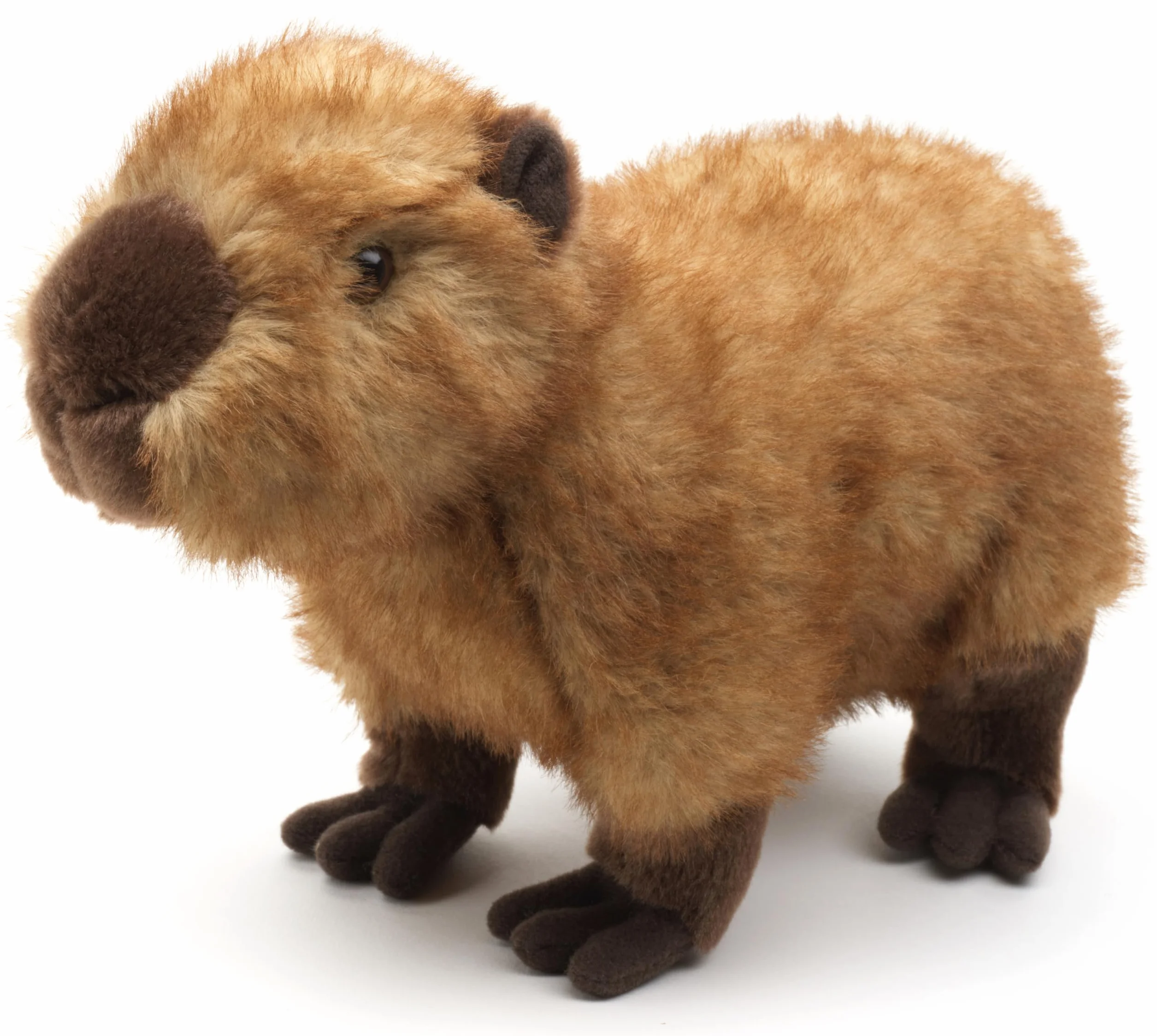 Uni-Toys - Capybara, stojąca - 27 cm (długość) - pluszowa świnka morska, świnka wodna - pluszowa zabawka, przytulanka
