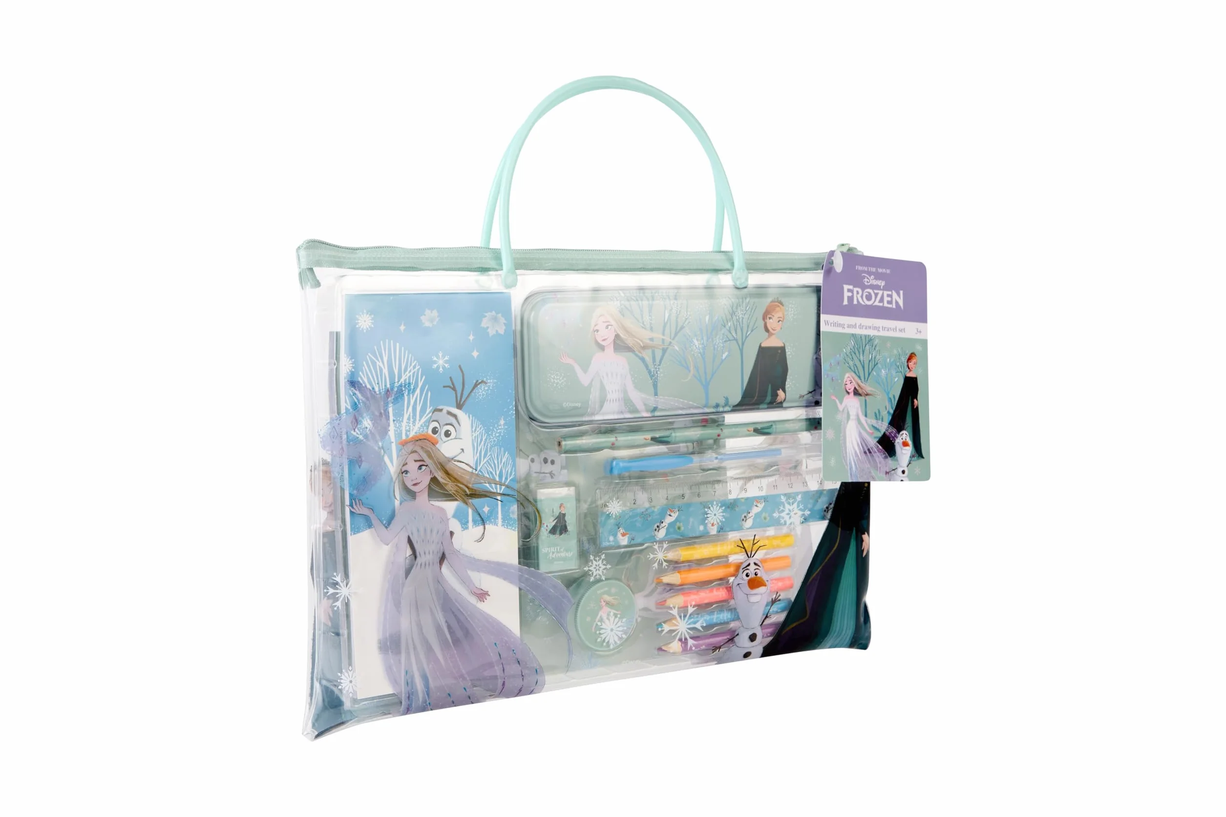 Disney Frozen zestaw podróżny do pisania i rysowania Elsa Anna Olaf dla dzieci