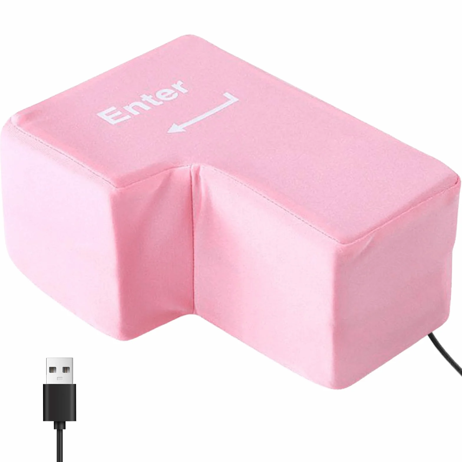 Duży przycisk Enter, poduszka antystresowa Przycisk Enter z kablem USB, wielofunkcyjna klawiatura, narzędzia do odstresowywania w biurze, narzędzia redukujące stres Przycisk Enter Office