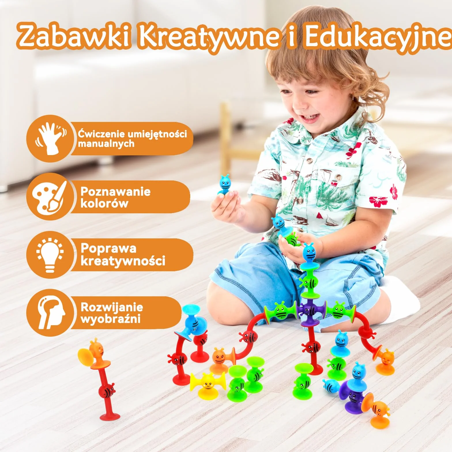 42 zabawki z przyssawką, silikonowa przyssawka, zabawka do wanny dla dzieci od 3 lat, sensoryczna zabawka ssąca, zabawka antystresowa, zabawka podróżna dla dzieci i dorosłych