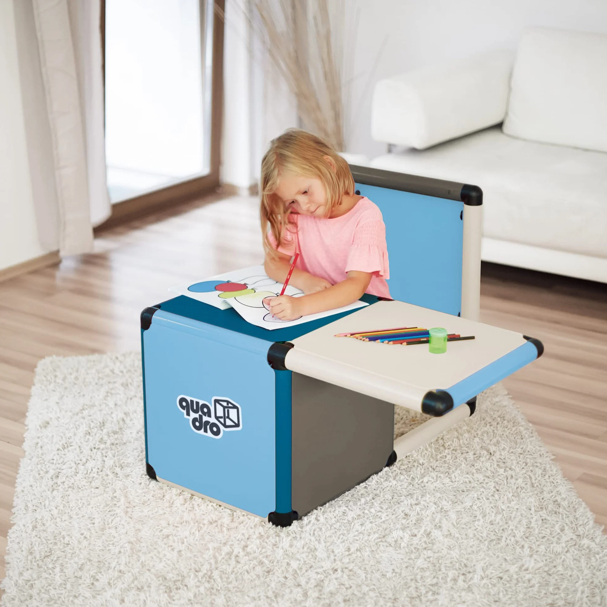 Quadro Adventure Home zestaw – Modułowa wspinaczka dla niemowląt i małych dzieci, 26 modeli, od 6 miesiąca, do domu i ogrodu, 220 elementów, TÜV-cert.