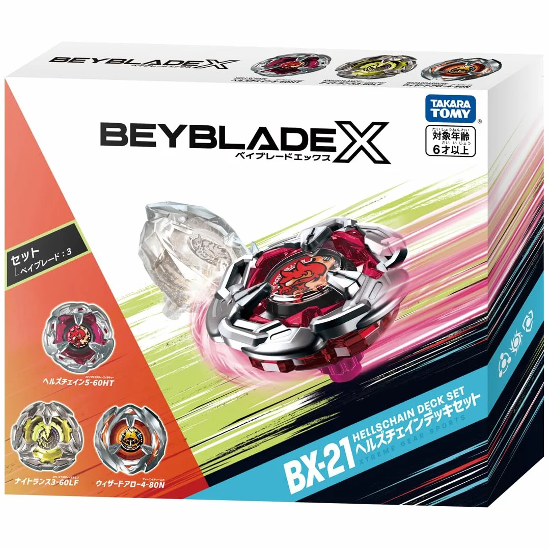 Beyblade X Beyblade X BX-21 Hellz Chain Deck Set