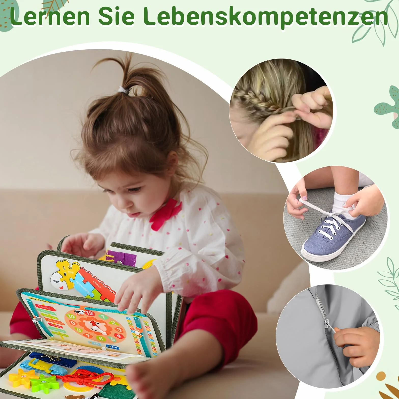 Busy Book zabawka dla małych dzieci od 1, 2, 3, 4 lat