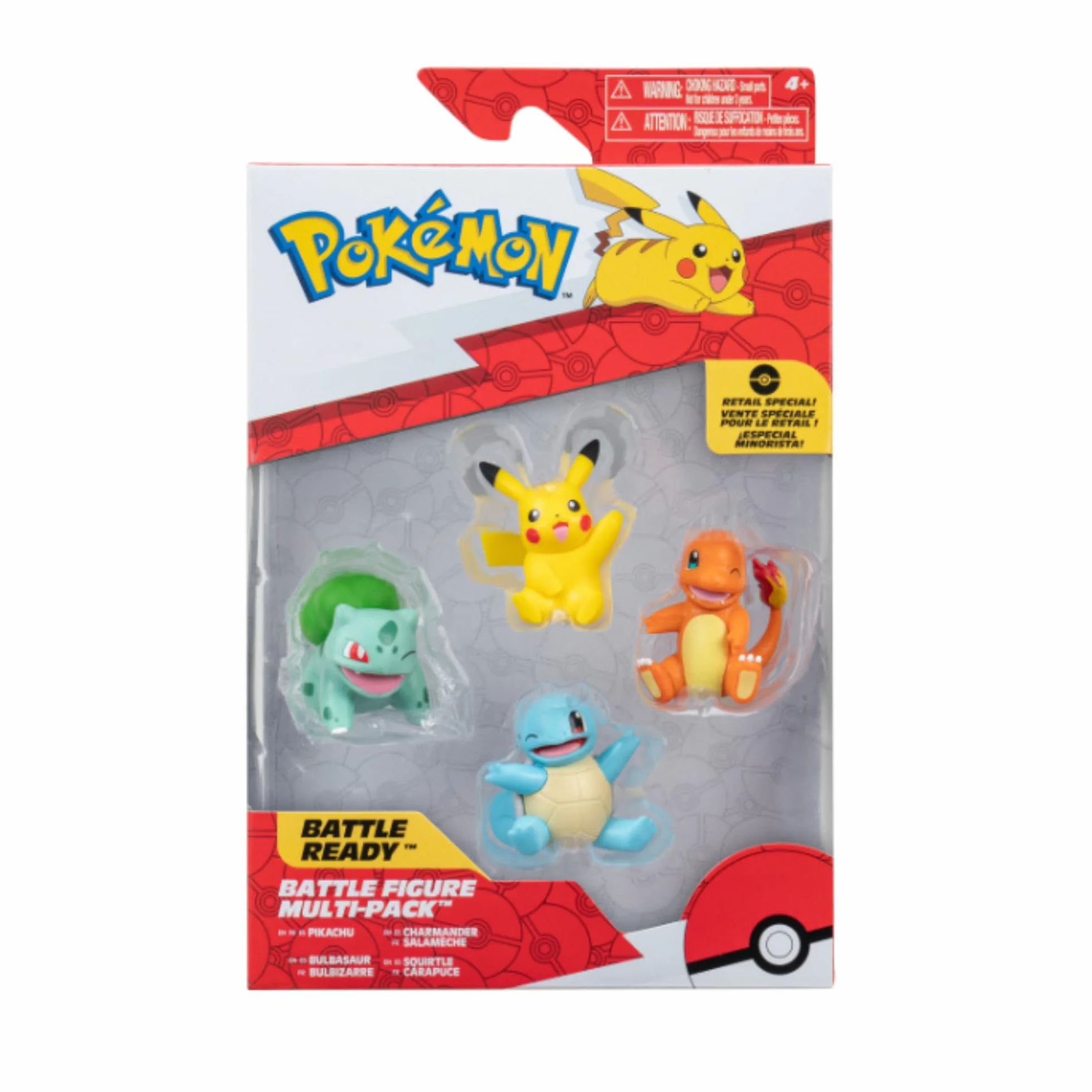 Pokemon Mecz Figure; Pikachu, Bulbasaur, Charmander, Squirtle 5cm Rysunek